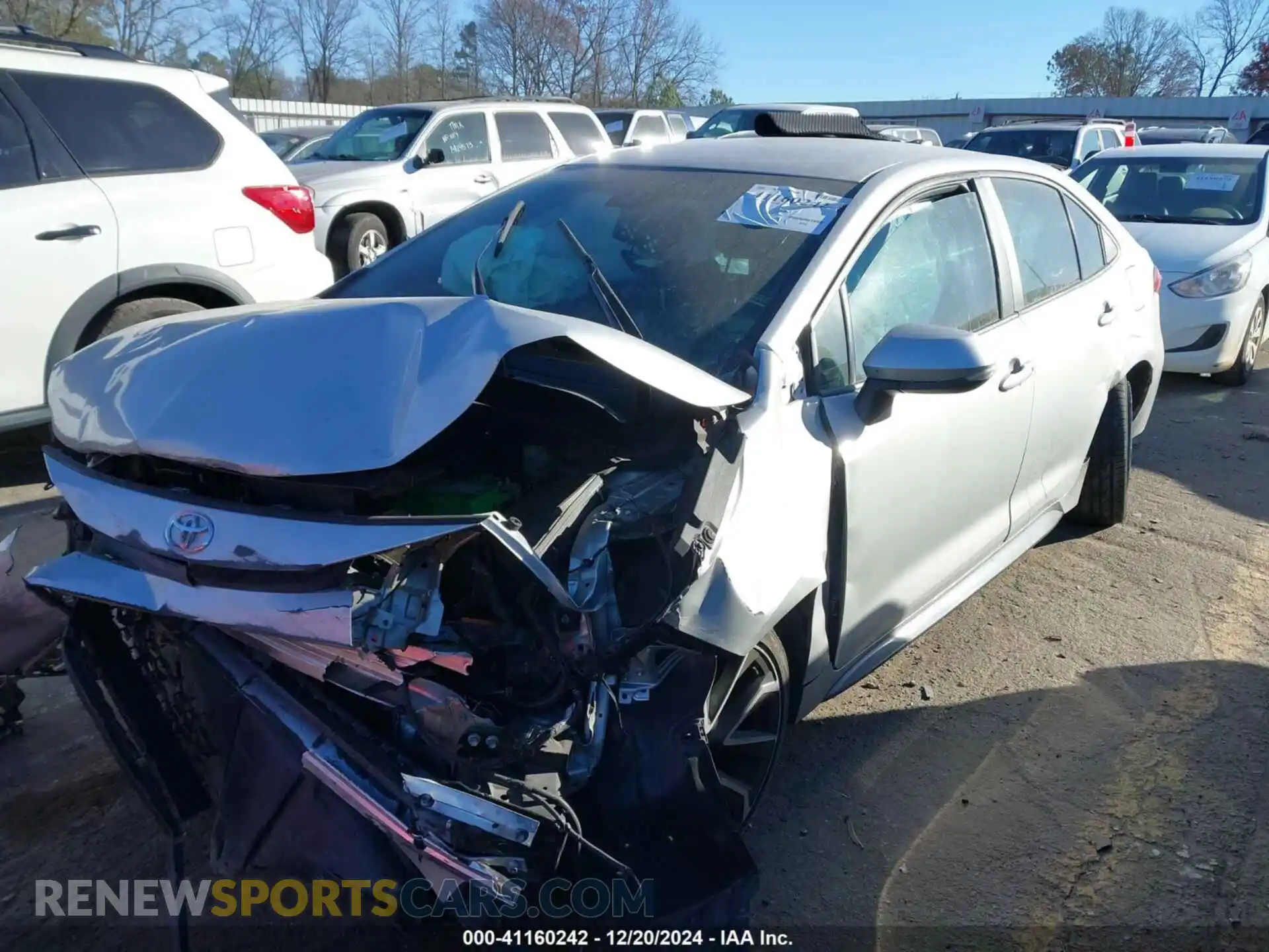 2 Photograph of a damaged car 5YFS4RCE6LP009045 TOYOTA COROLLA 2020