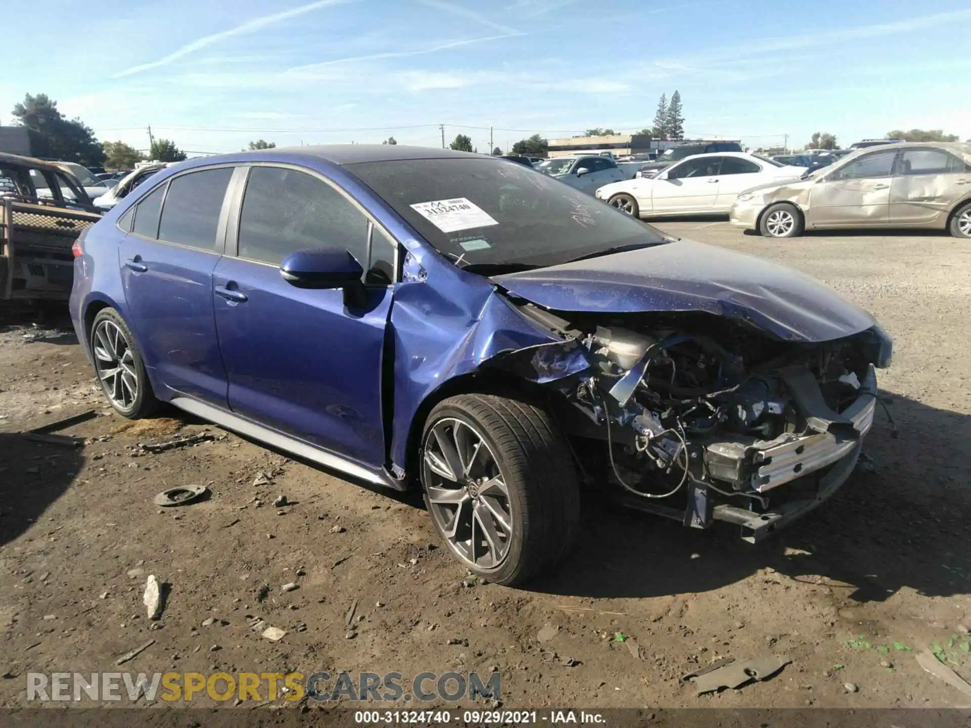 1 Photograph of a damaged car 5YFS4RCE6LP015086 TOYOTA COROLLA 2020