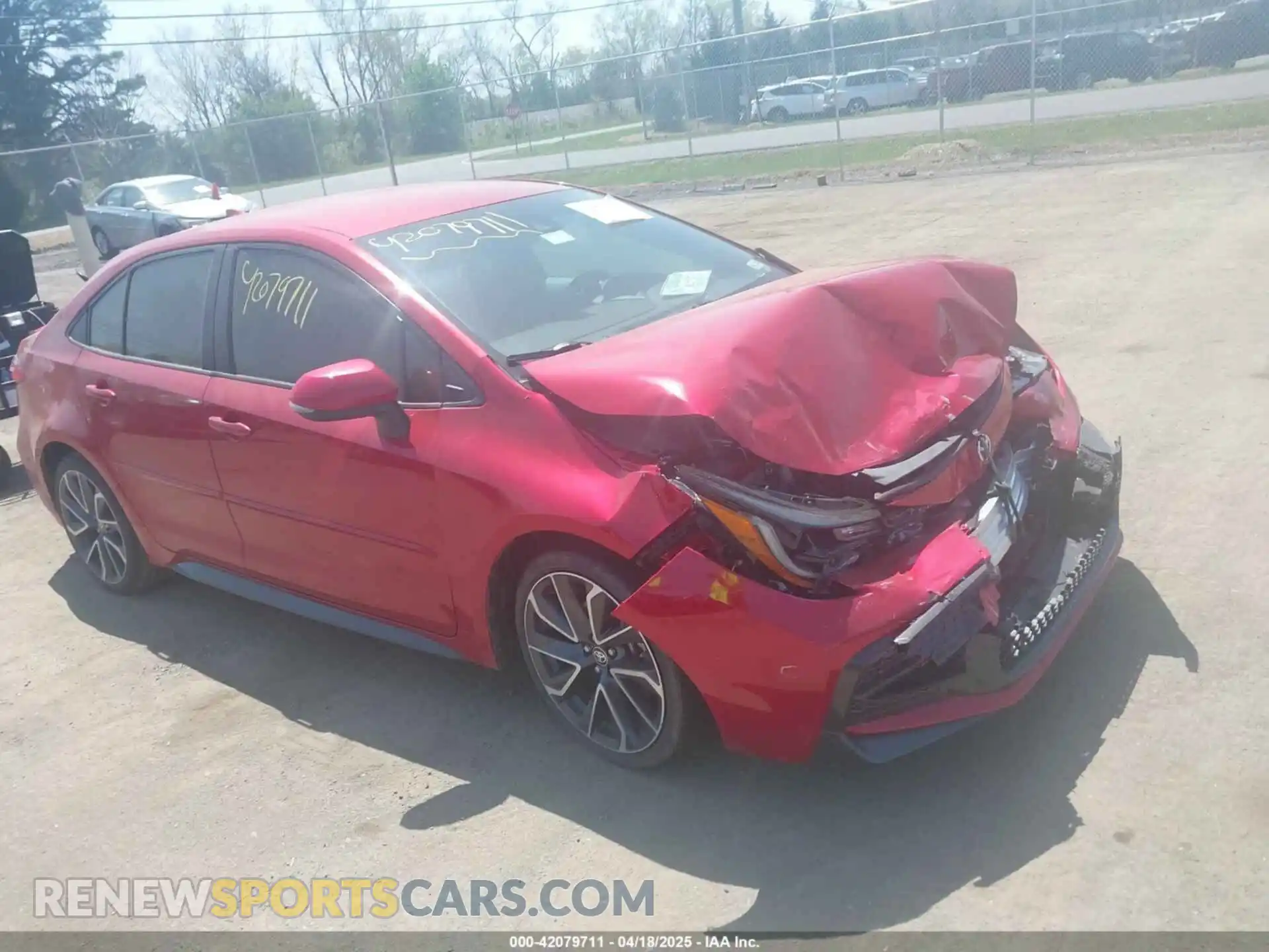 1 Photograph of a damaged car 5YFS4RCE6LP016741 TOYOTA COROLLA 2020