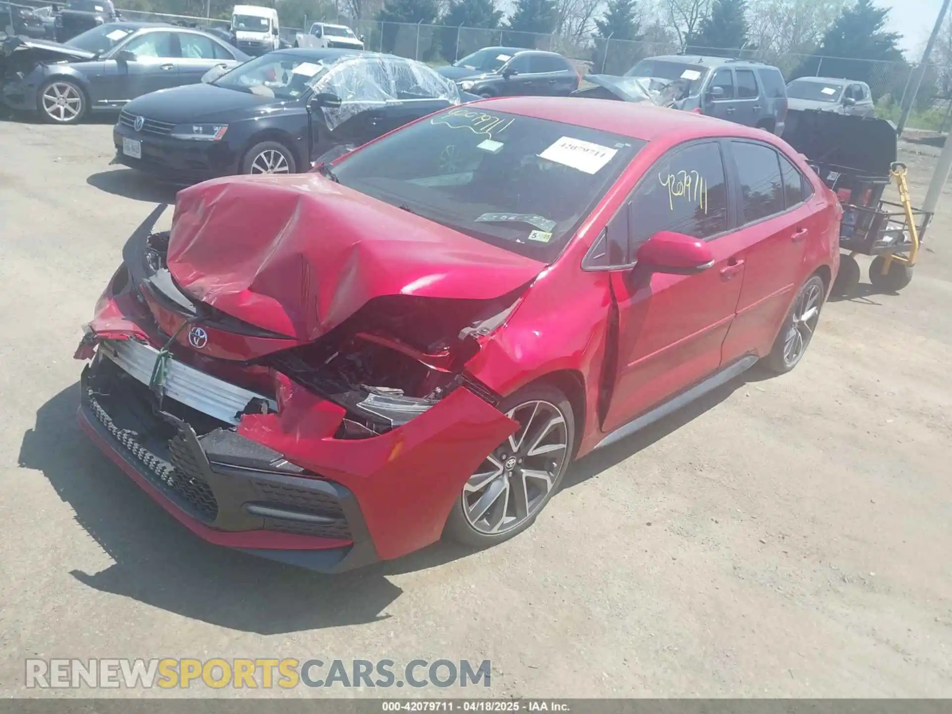2 Photograph of a damaged car 5YFS4RCE6LP016741 TOYOTA COROLLA 2020