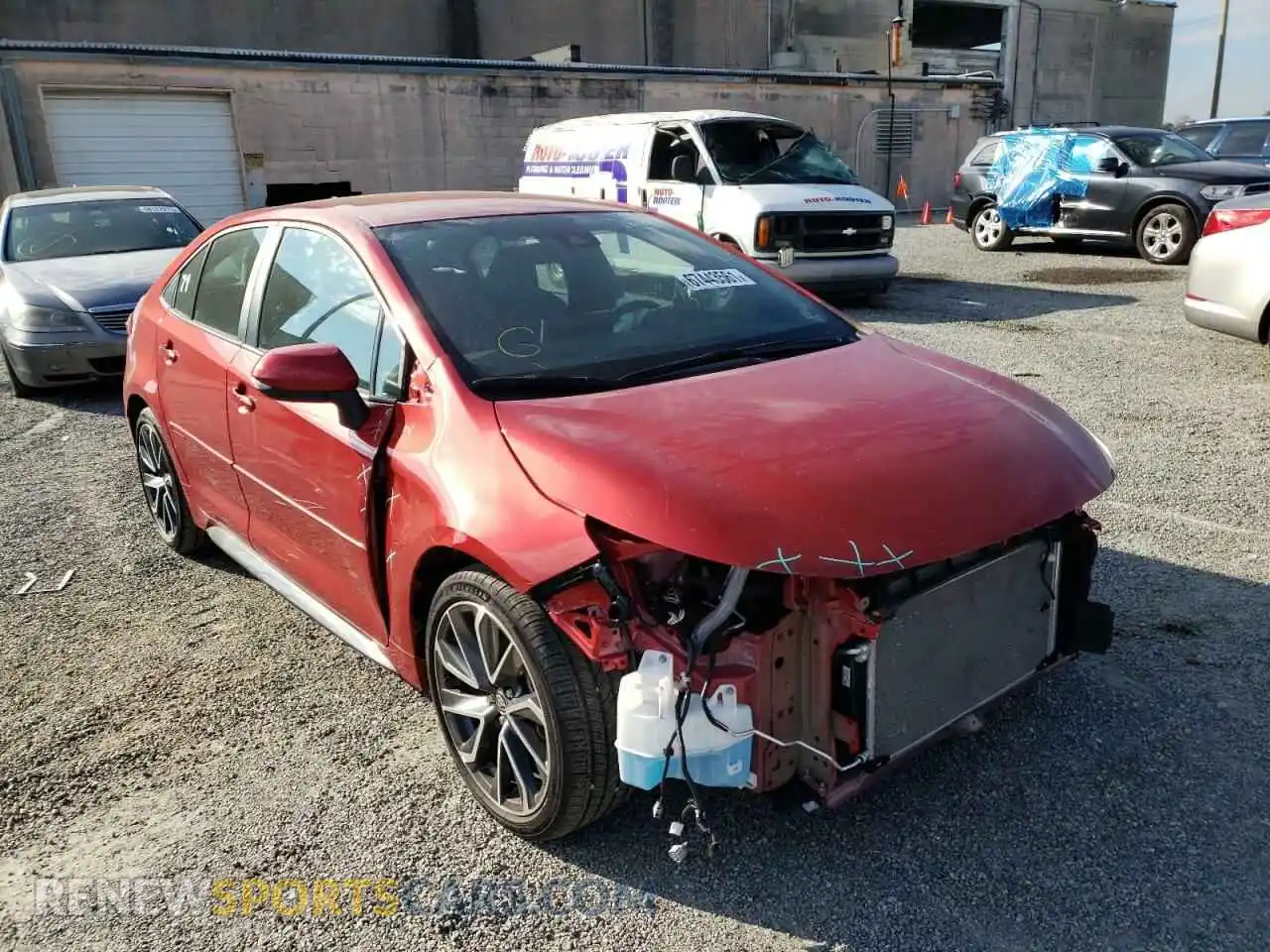 1 Photograph of a damaged car 5YFS4RCE6LP019378 TOYOTA COROLLA 2020