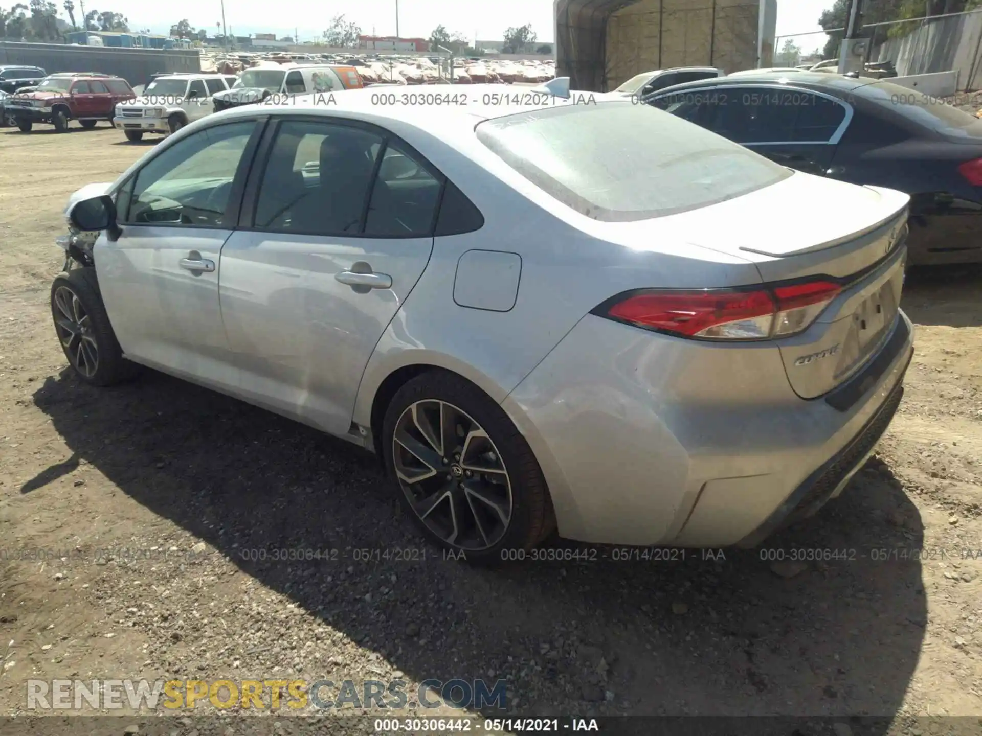 3 Photograph of a damaged car 5YFS4RCE6LP029425 TOYOTA COROLLA 2020
