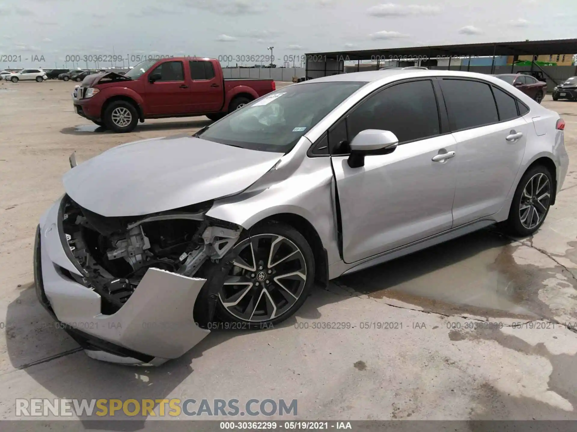 2 Photograph of a damaged car 5YFS4RCE6LP039050 TOYOTA COROLLA 2020