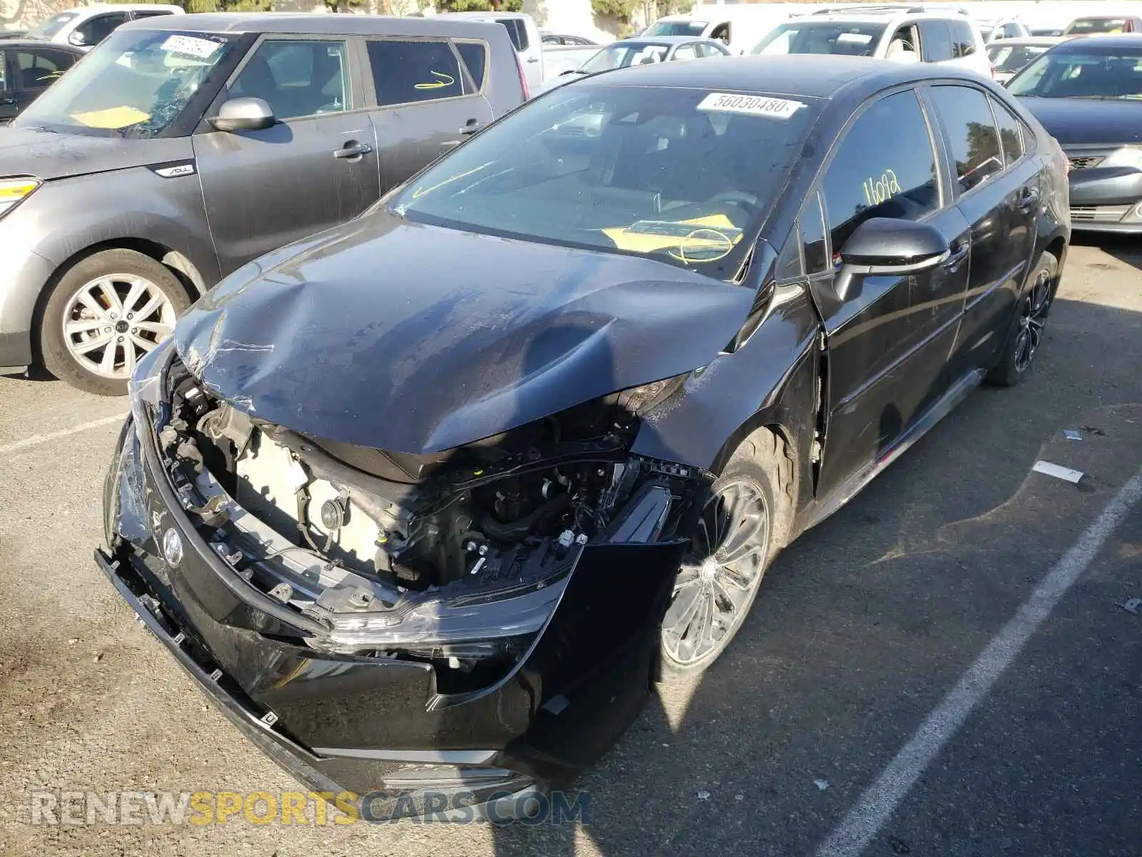 2 Photograph of a damaged car 5YFS4RCE6LP041770 TOYOTA COROLLA 2020