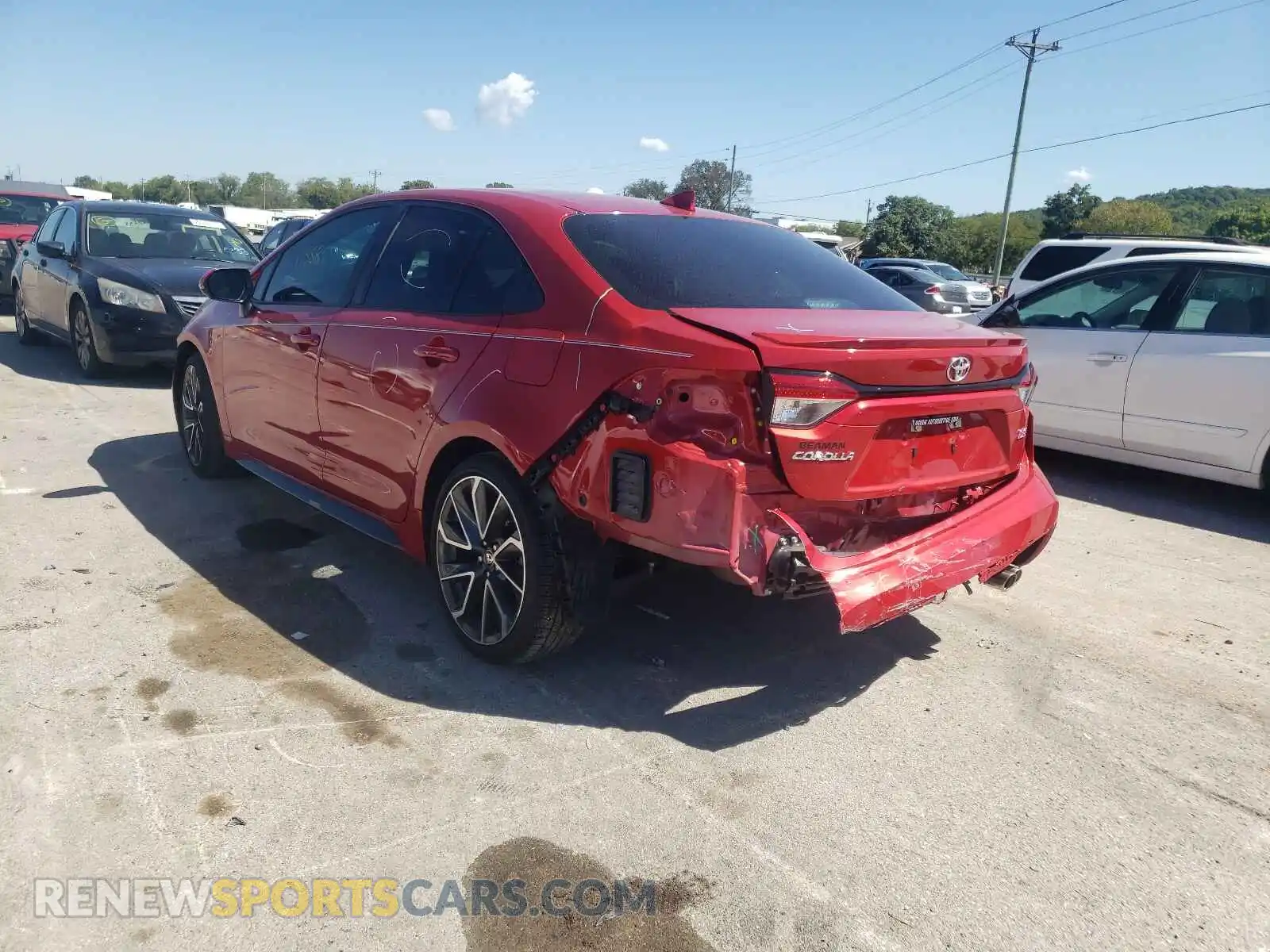 3 Photograph of a damaged car 5YFS4RCE6LP048430 TOYOTA COROLLA 2020
