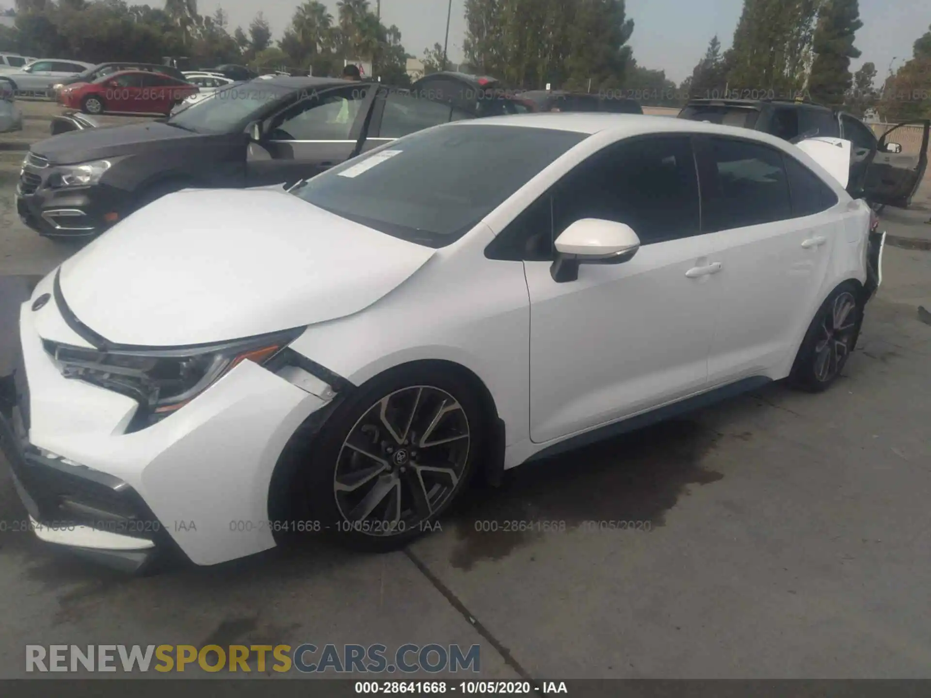 2 Photograph of a damaged car 5YFS4RCE6LP053630 TOYOTA COROLLA 2020