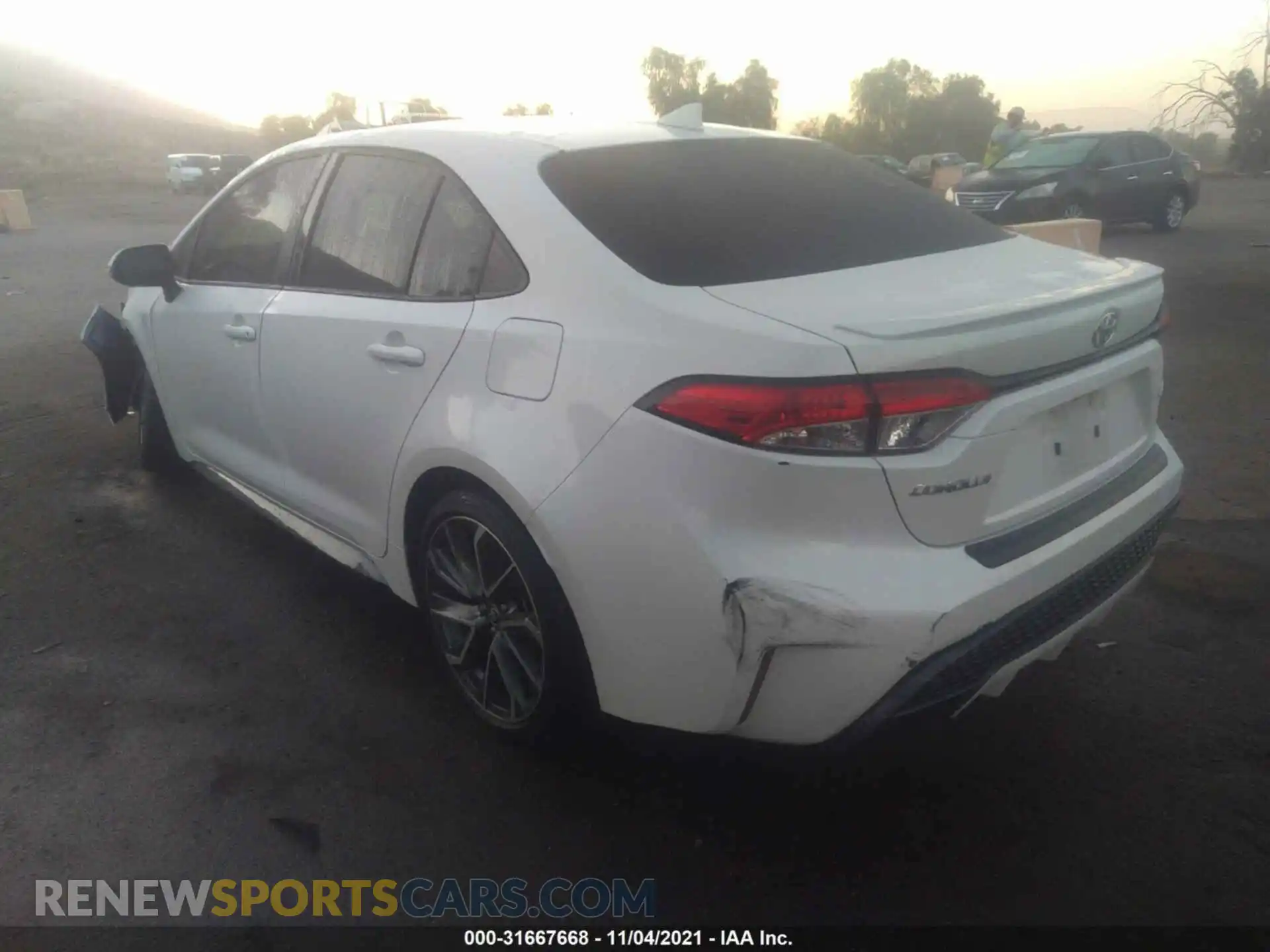 3 Photograph of a damaged car 5YFS4RCE6LP054440 TOYOTA COROLLA 2020