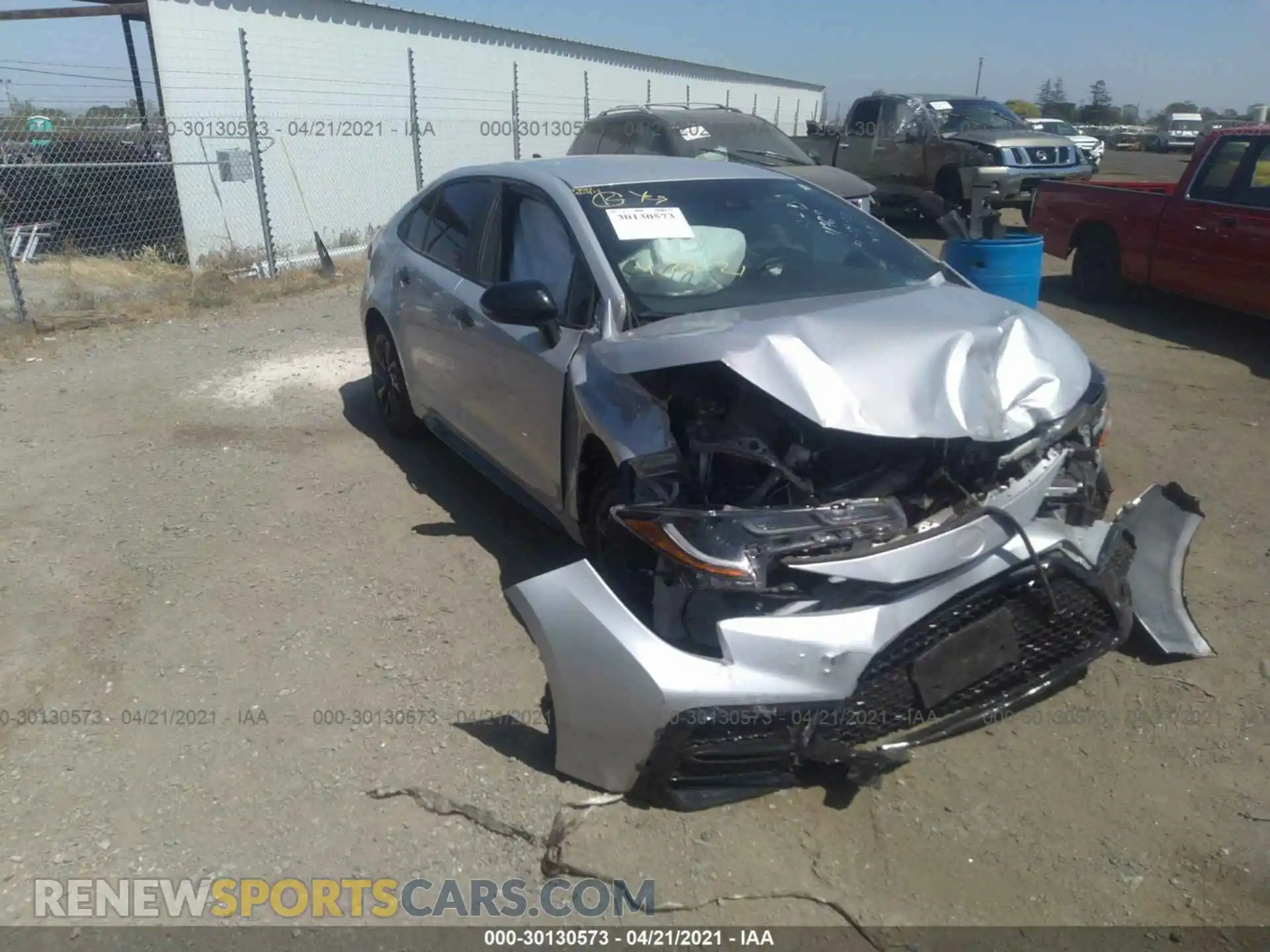 1 Photograph of a damaged car 5YFS4RCE6LP055006 TOYOTA COROLLA 2020