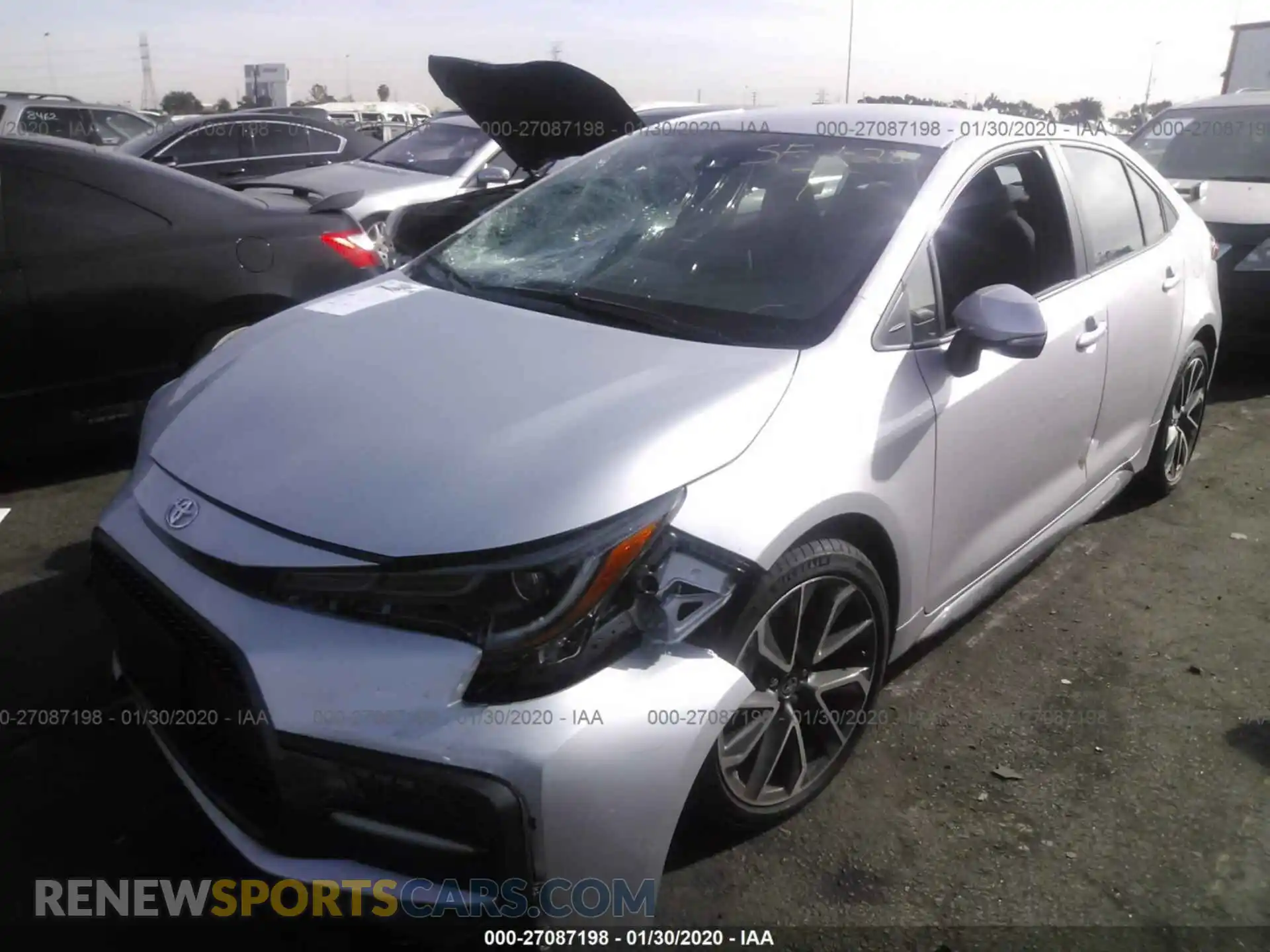 2 Photograph of a damaged car 5YFS4RCE7LP021852 TOYOTA COROLLA 2020
