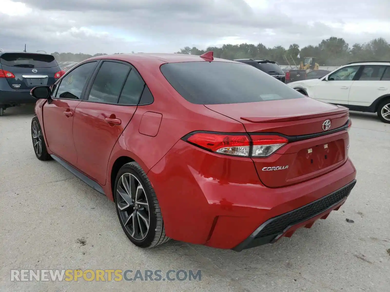 3 fotografías del automóvil dañado 5YFS4RCE7LP023455 TOYOTA COROLLA 2020