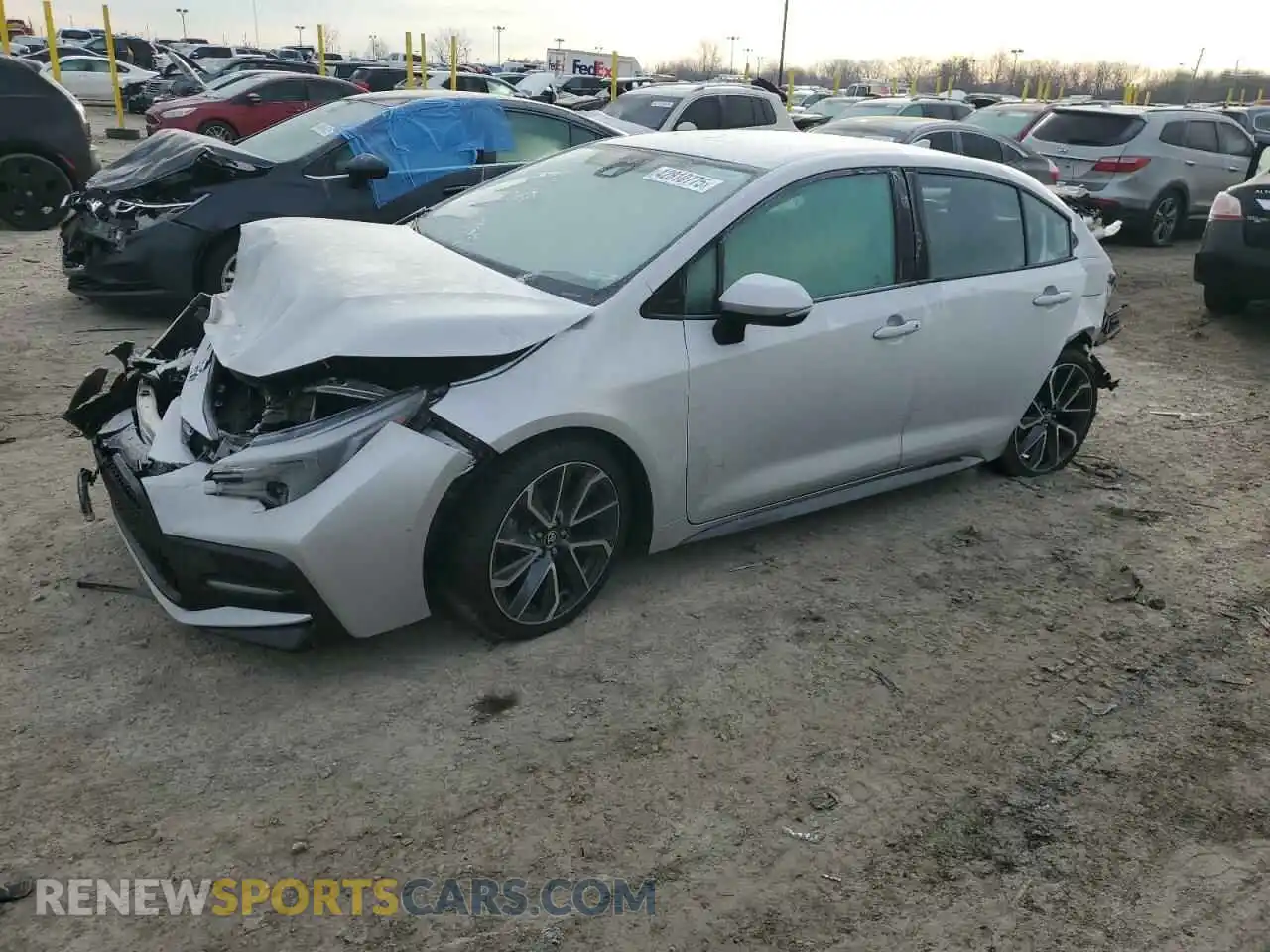 1 Фотография поврежденного автомобиля 5YFS4RCE7LP023990 TOYOTA COROLLA 2020