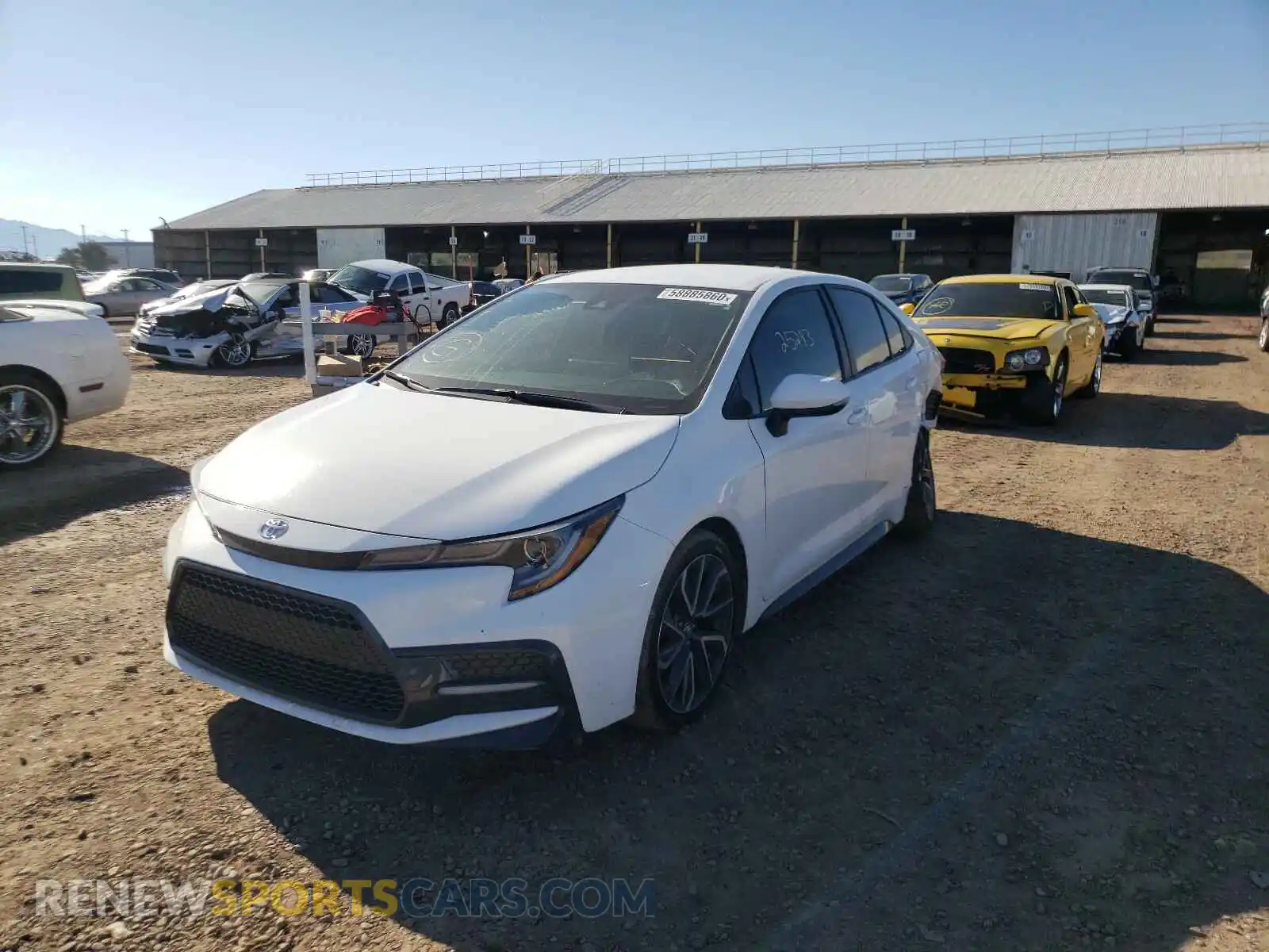 2 Photograph of a damaged car 5YFS4RCE7LP025559 TOYOTA COROLLA 2020