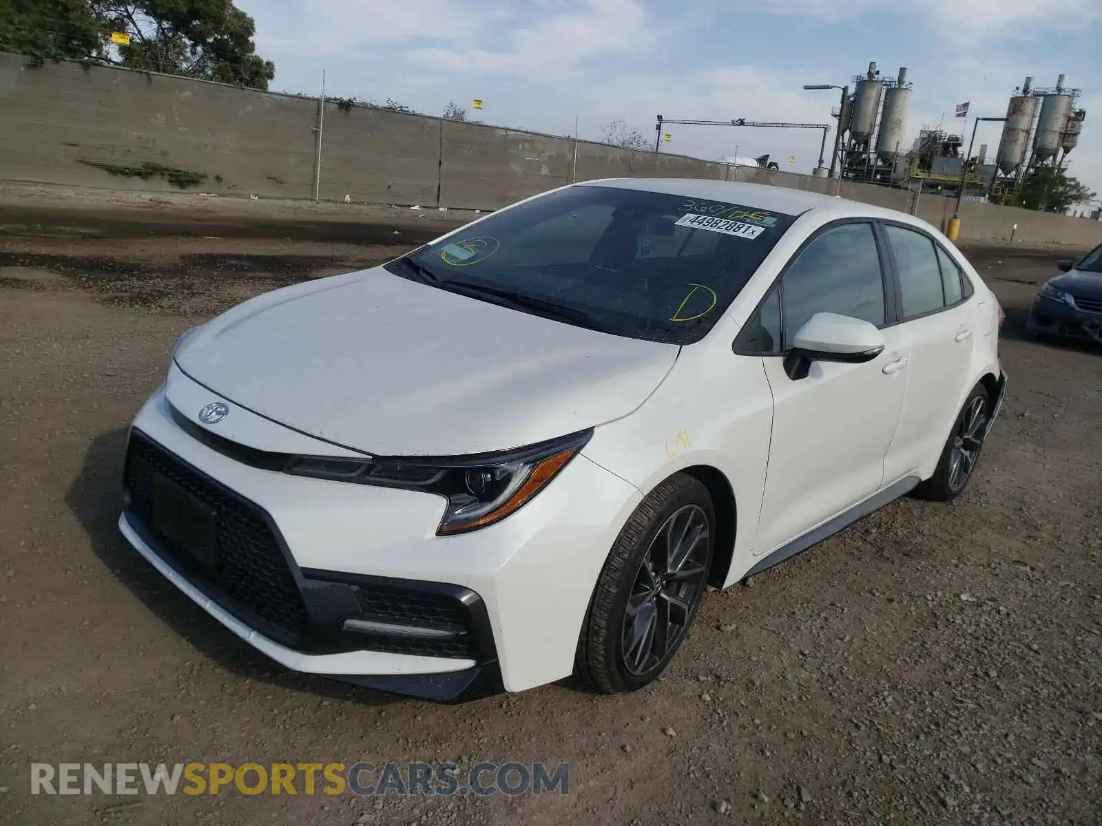 2 Photograph of a damaged car 5YFS4RCE7LP049232 TOYOTA COROLLA 2020