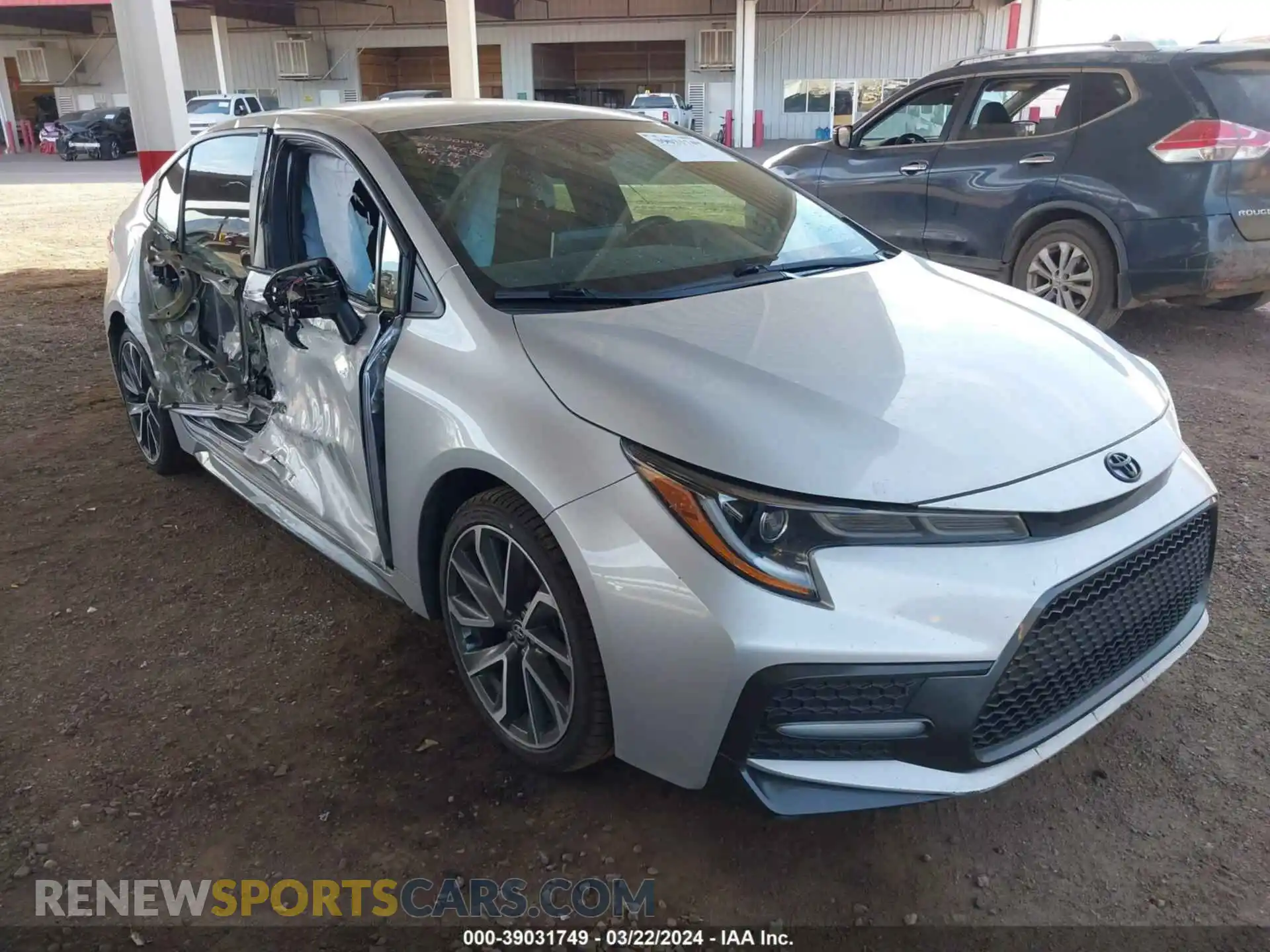 1 Photograph of a damaged car 5YFS4RCE7LP054236 TOYOTA COROLLA 2020