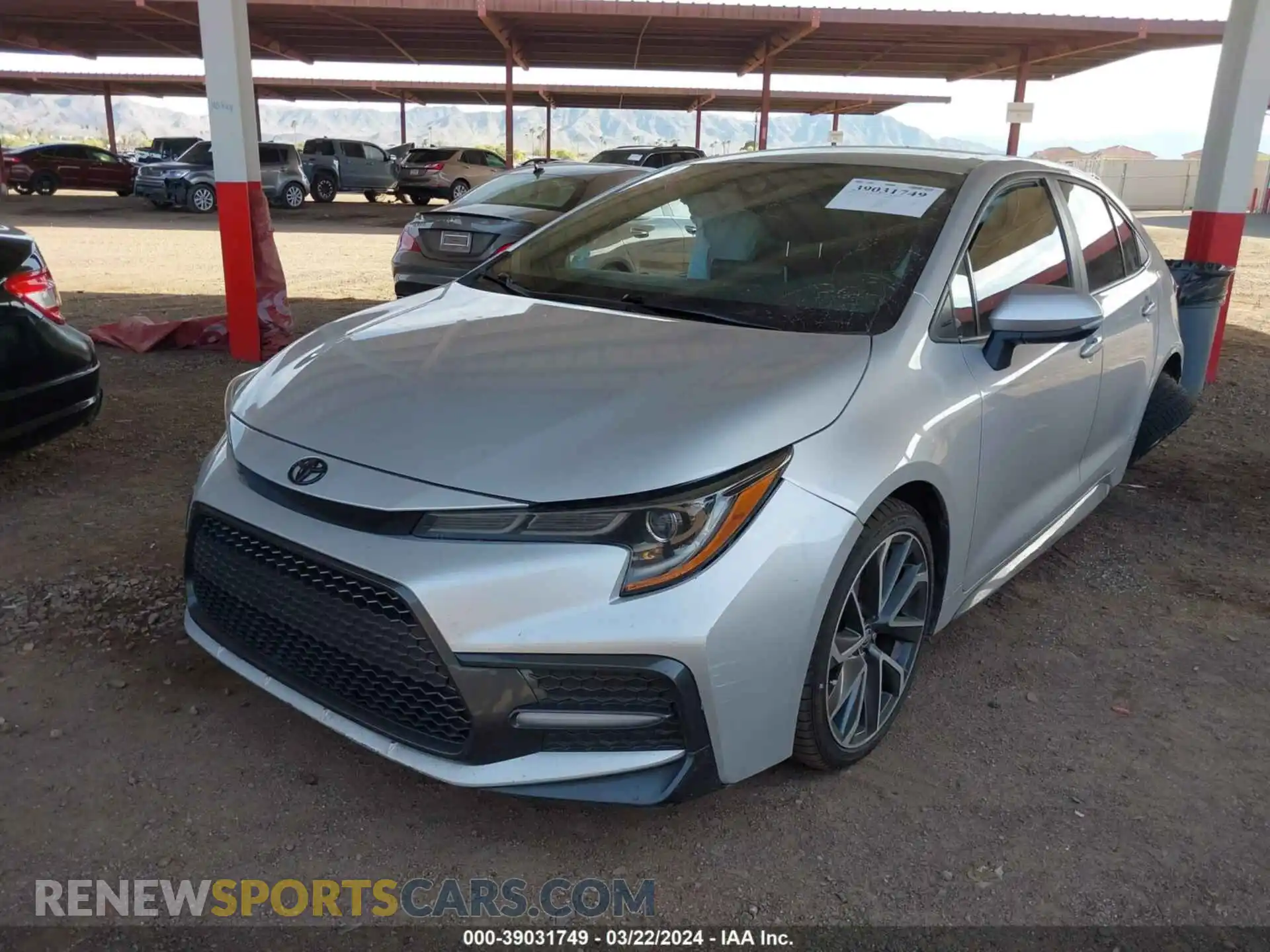 2 Photograph of a damaged car 5YFS4RCE7LP054236 TOYOTA COROLLA 2020