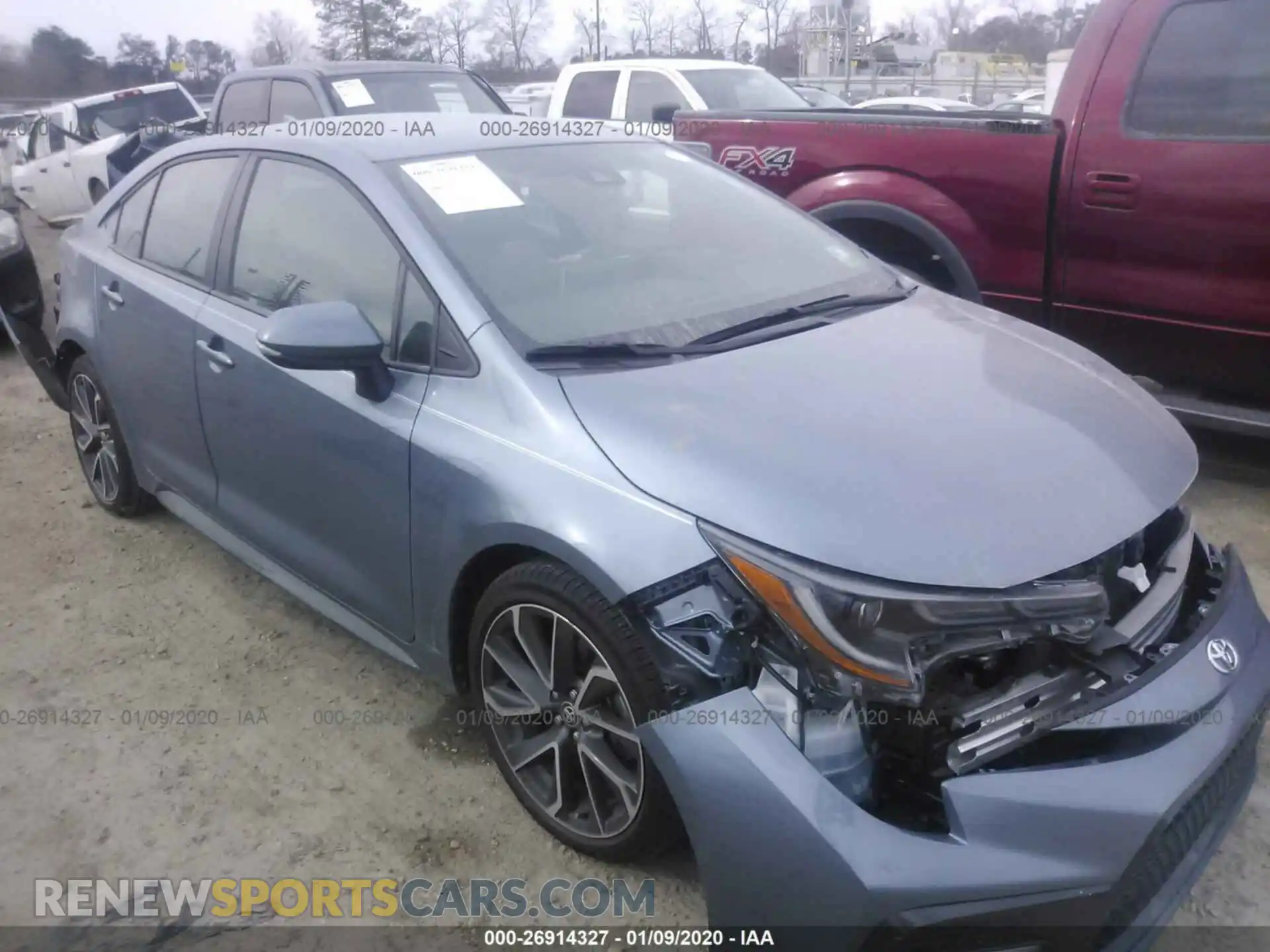 1 Photograph of a damaged car 5YFS4RCE8LP021777 TOYOTA COROLLA 2020