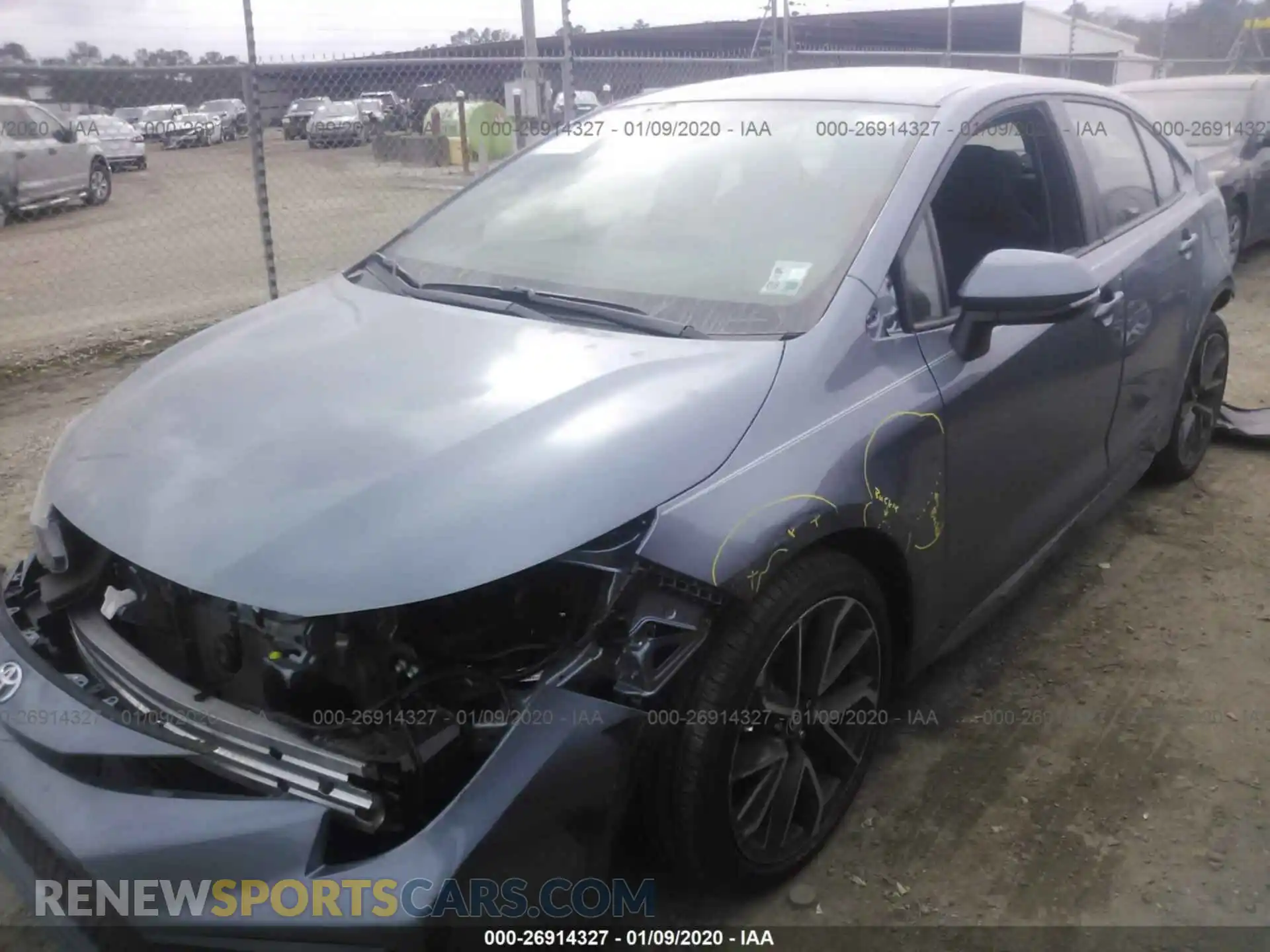 2 Photograph of a damaged car 5YFS4RCE8LP021777 TOYOTA COROLLA 2020