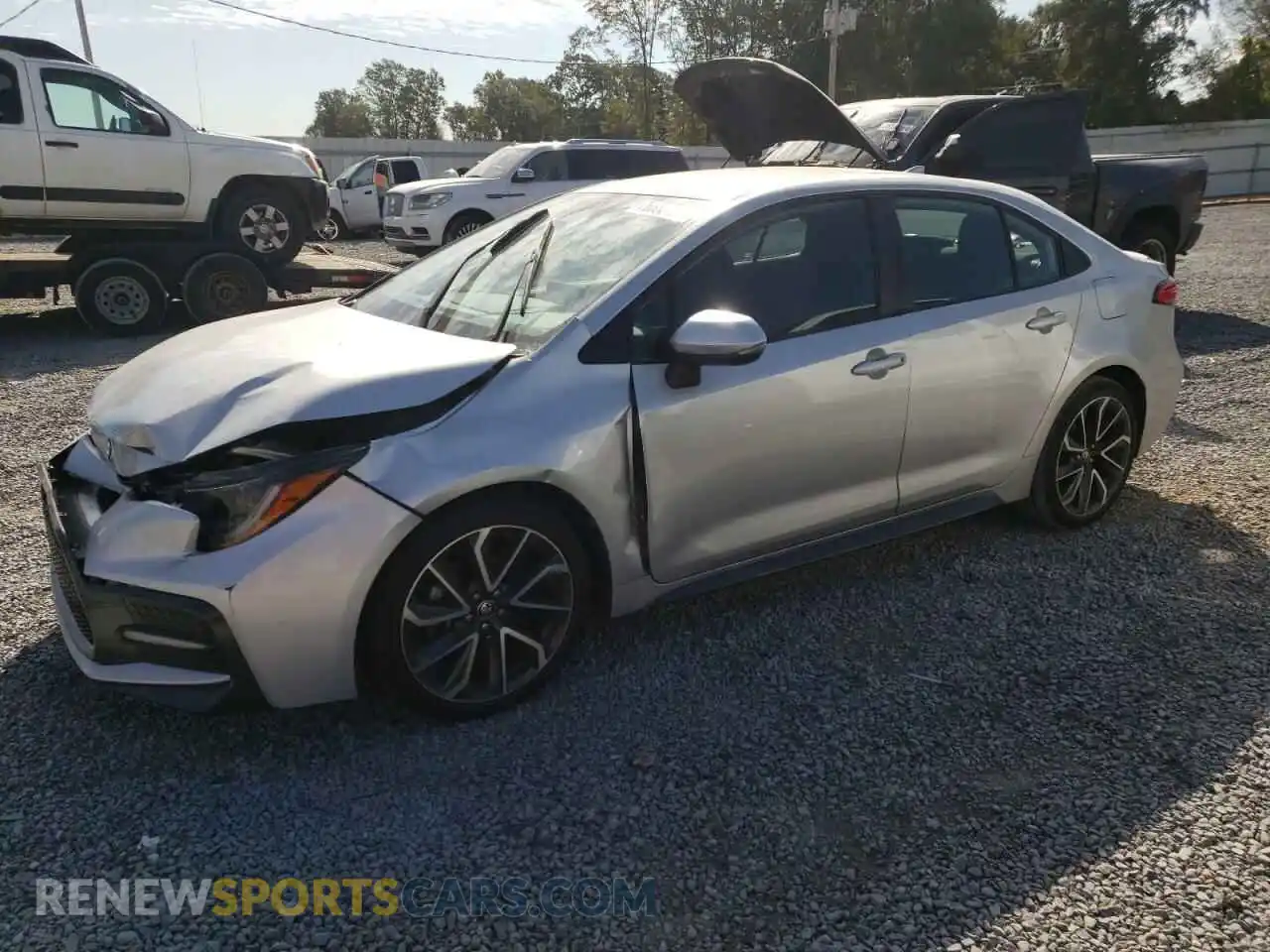 1 Photograph of a damaged car 5YFS4RCE8LP027045 TOYOTA COROLLA 2020