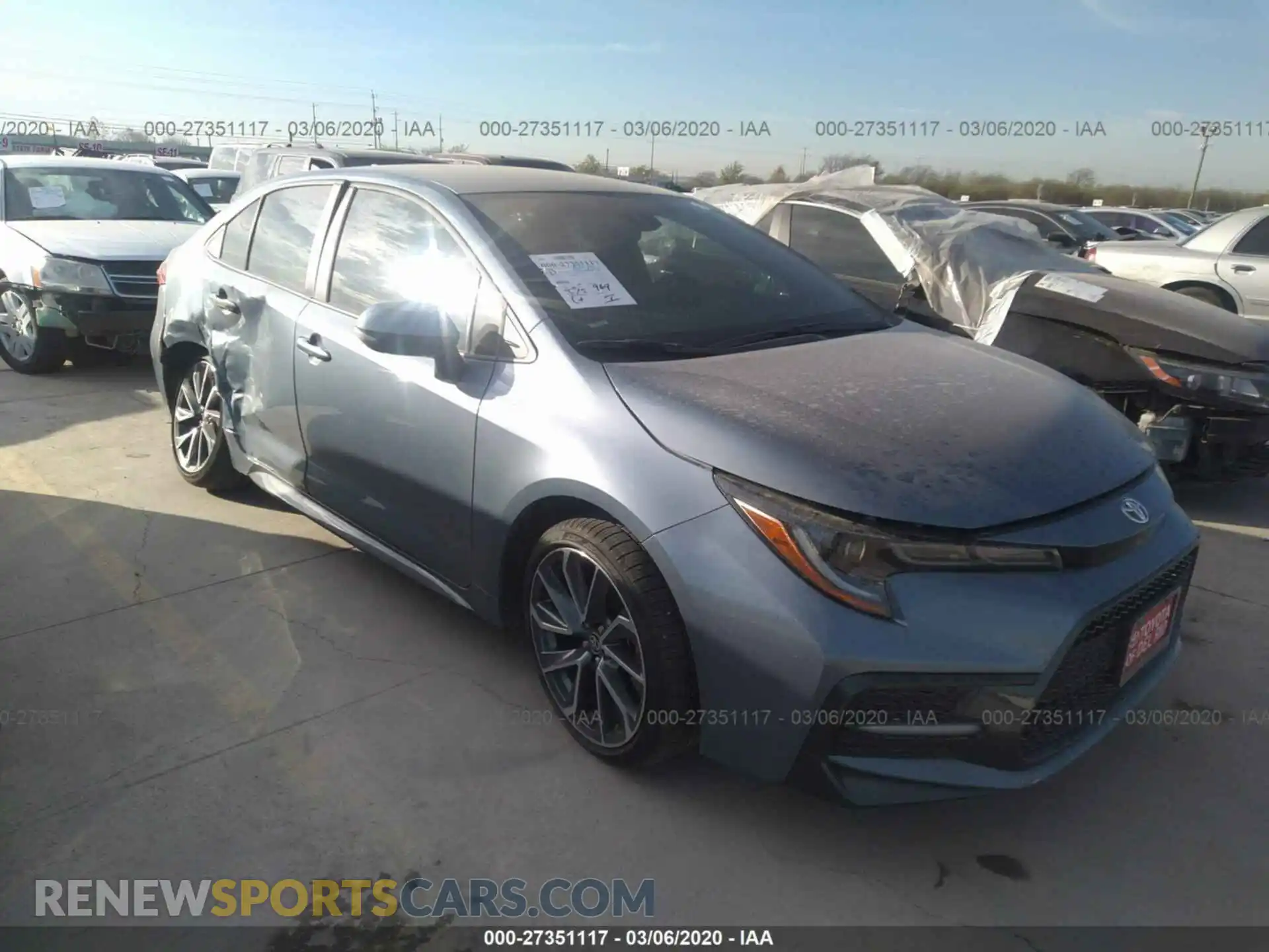 1 Photograph of a damaged car 5YFS4RCE8LP030429 TOYOTA COROLLA 2020