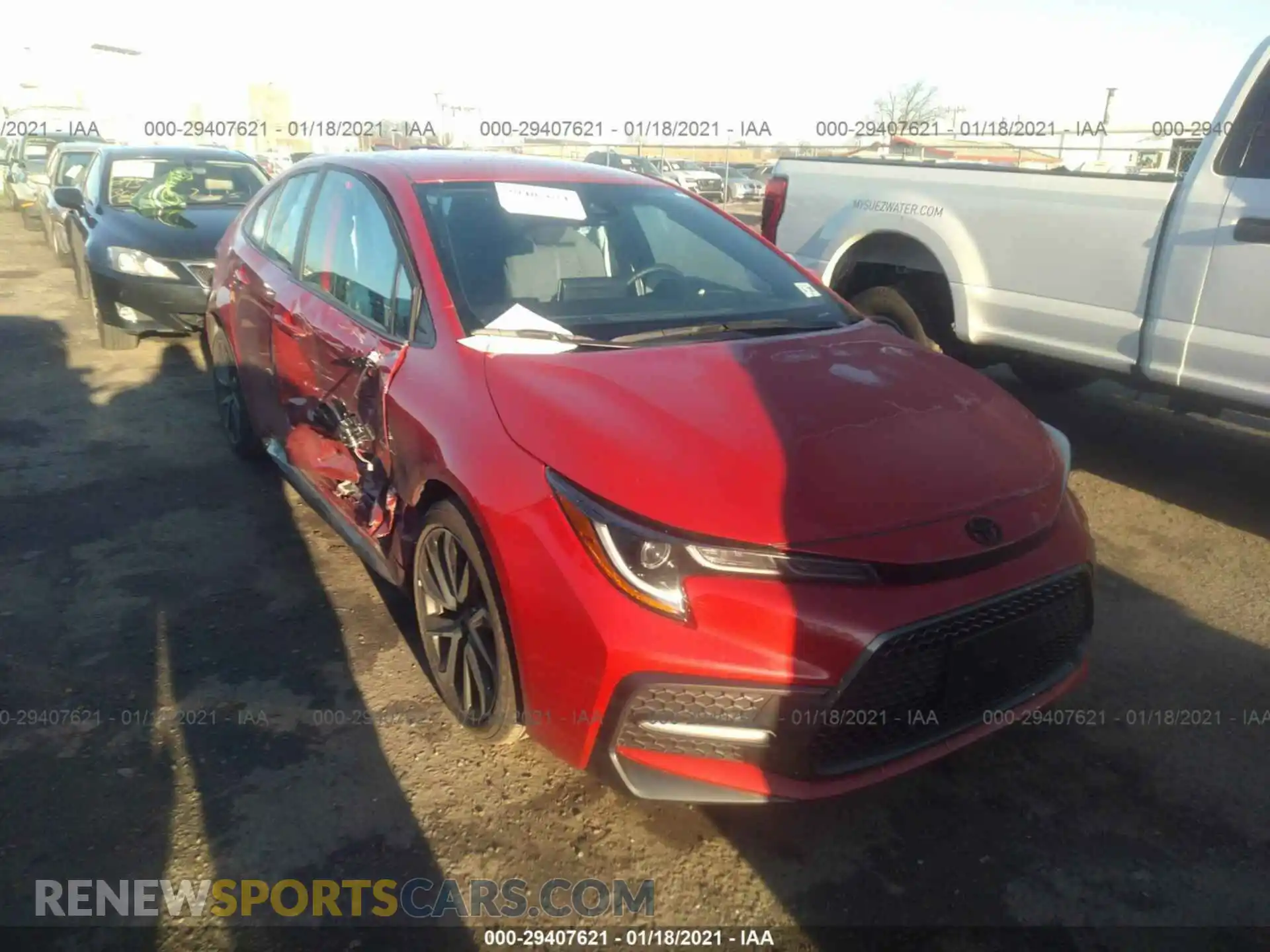 1 Photograph of a damaged car 5YFS4RCE8LP046856 TOYOTA COROLLA 2020