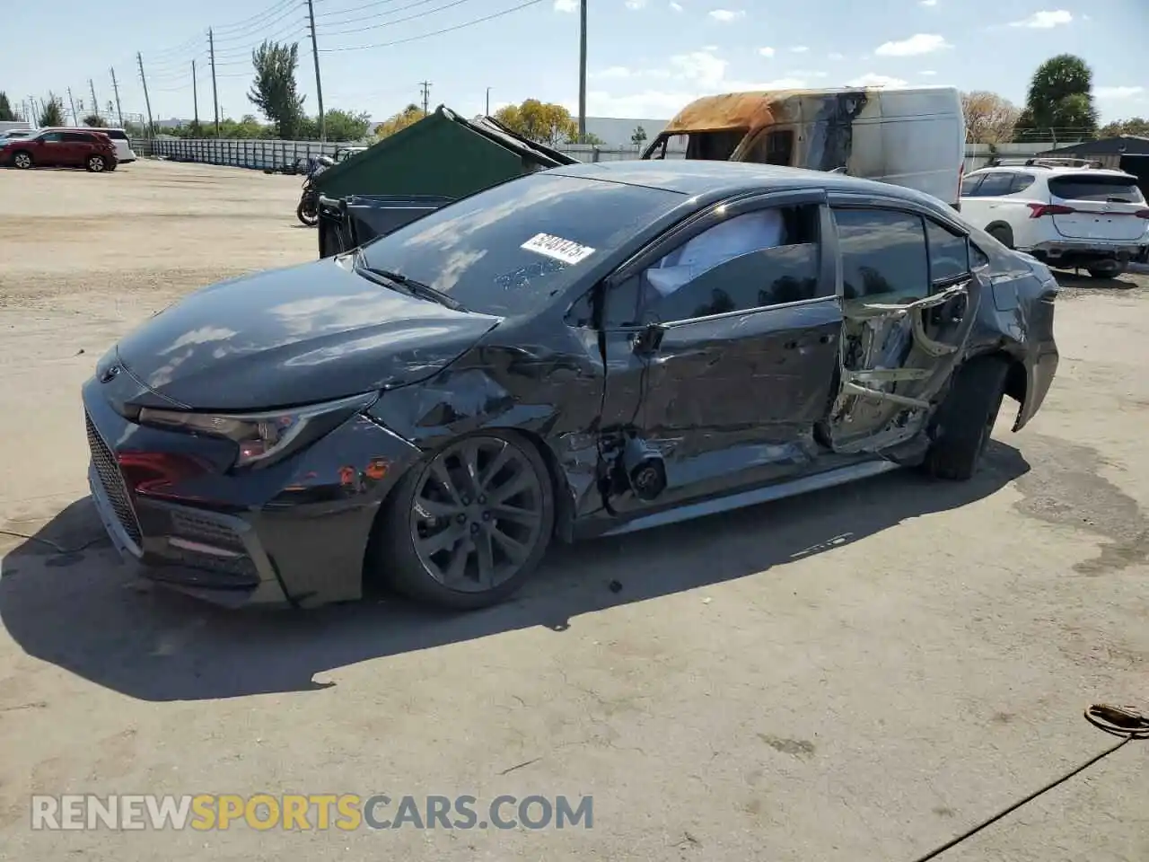 1 Photograph of a damaged car 5YFS4RCE9LP007595 TOYOTA COROLLA 2020