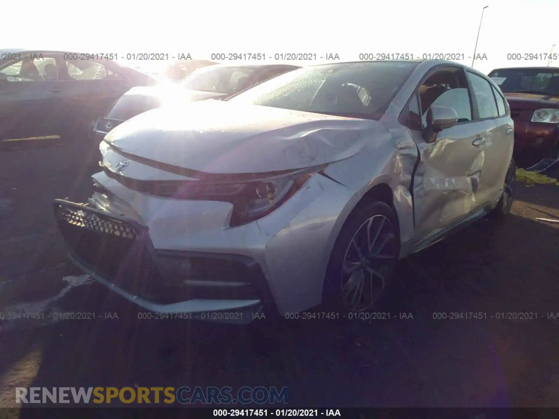 2 Photograph of a damaged car 5YFS4RCE9LP024154 TOYOTA COROLLA 2020