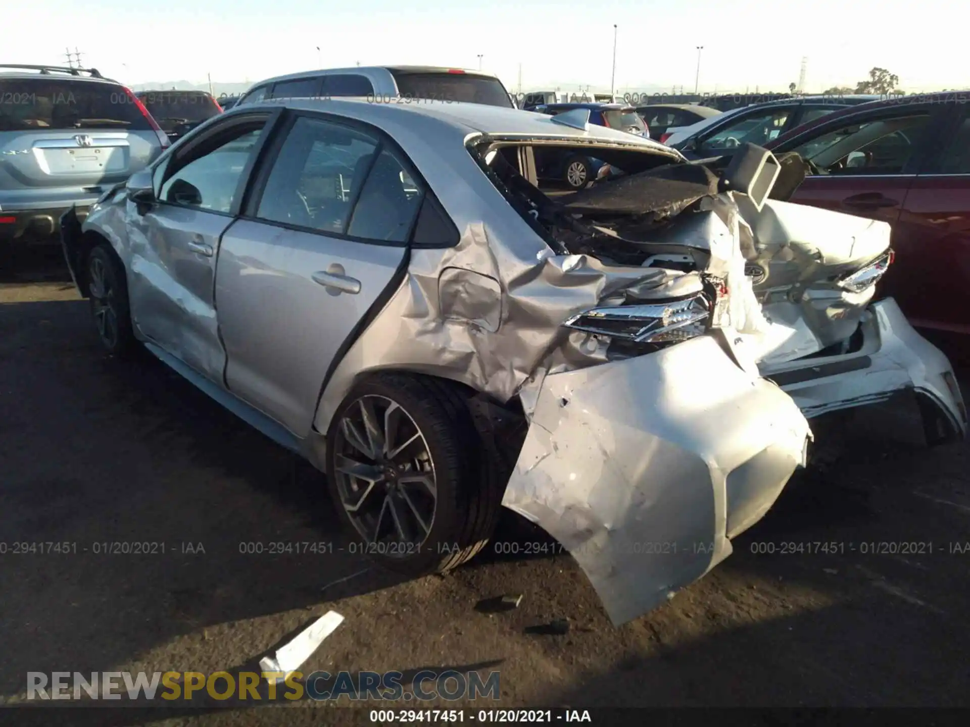 3 Photograph of a damaged car 5YFS4RCE9LP024154 TOYOTA COROLLA 2020