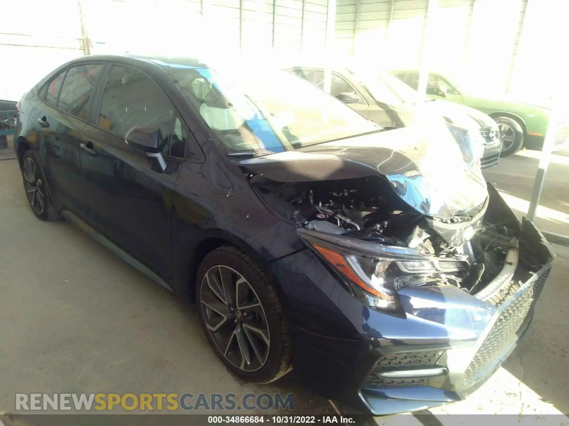 1 Photograph of a damaged car 5YFS4RCE9LP039611 TOYOTA COROLLA 2020