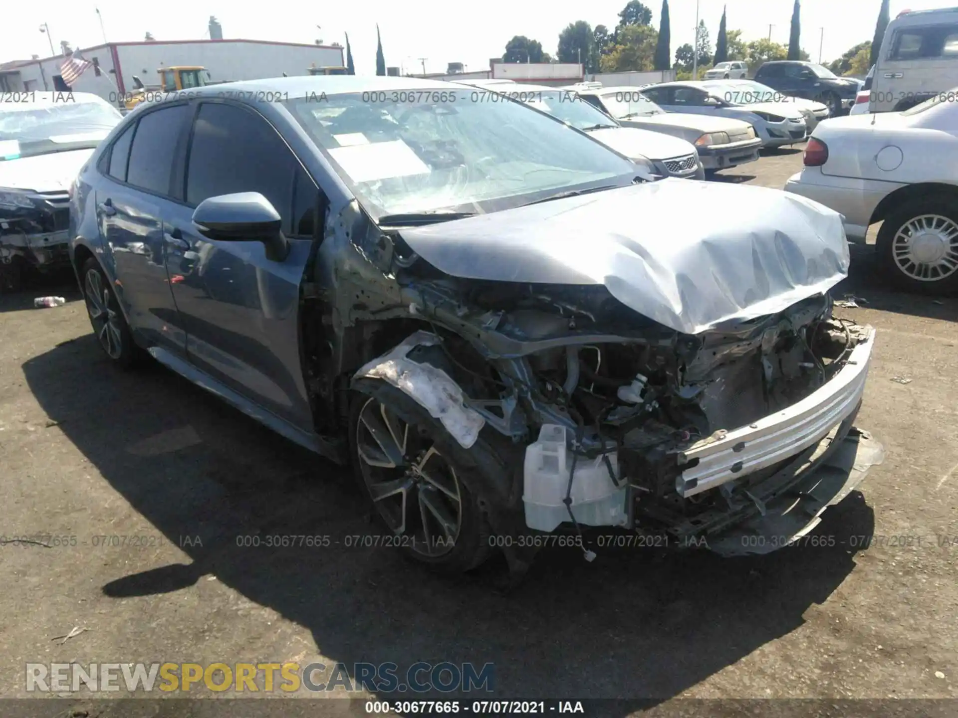 1 Photograph of a damaged car 5YFS4RCE9LP042184 TOYOTA COROLLA 2020