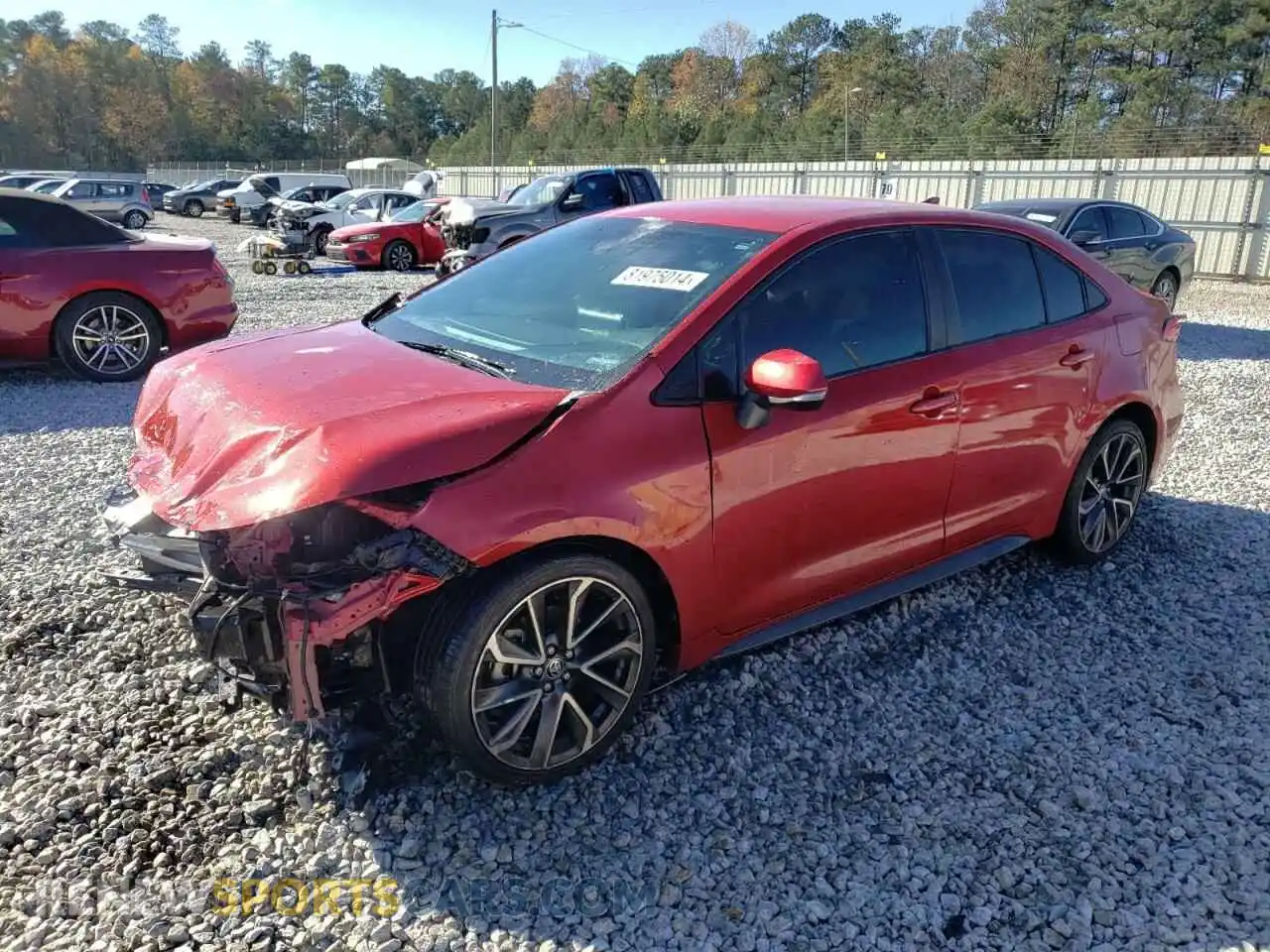 1 Photograph of a damaged car 5YFS4RCE9LP044274 TOYOTA COROLLA 2020