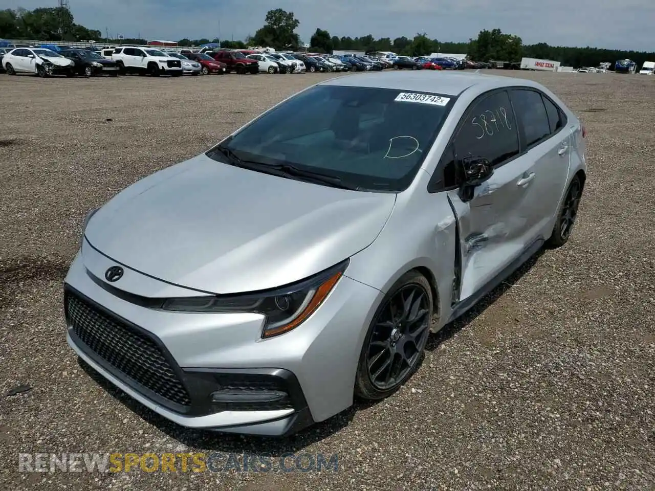 2 Photograph of a damaged car 5YFS4RCE9LP044565 TOYOTA COROLLA 2020