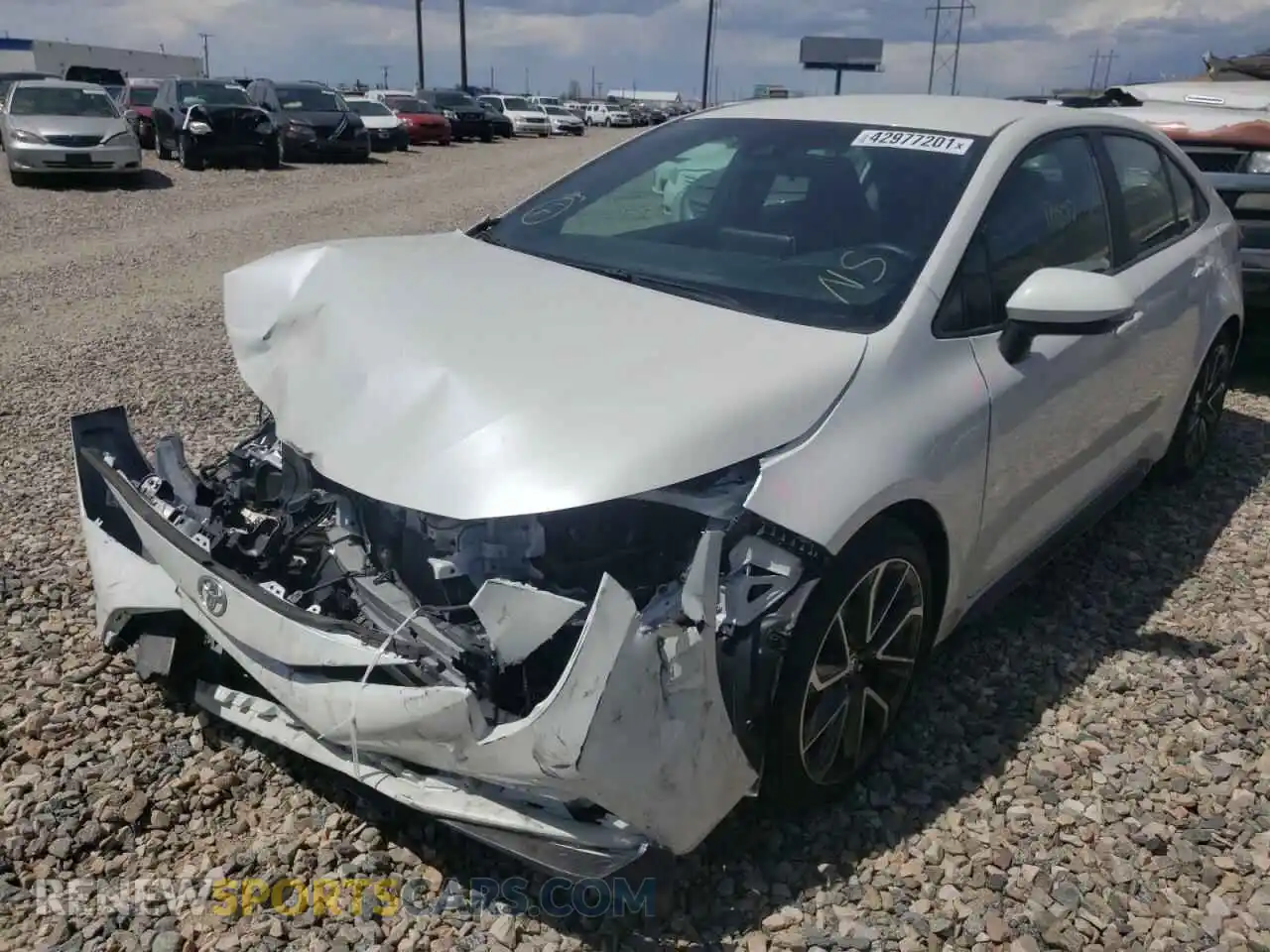 2 Photograph of a damaged car 5YFS4RCE9LP049247 TOYOTA COROLLA 2020