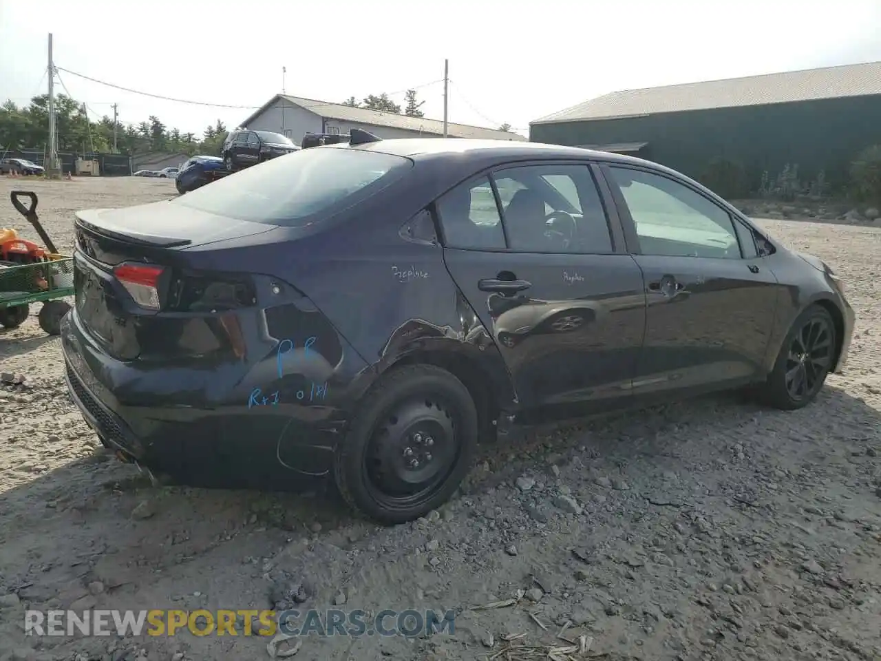 3 Photograph of a damaged car 5YFS4RCE9LP049569 TOYOTA COROLLA 2020