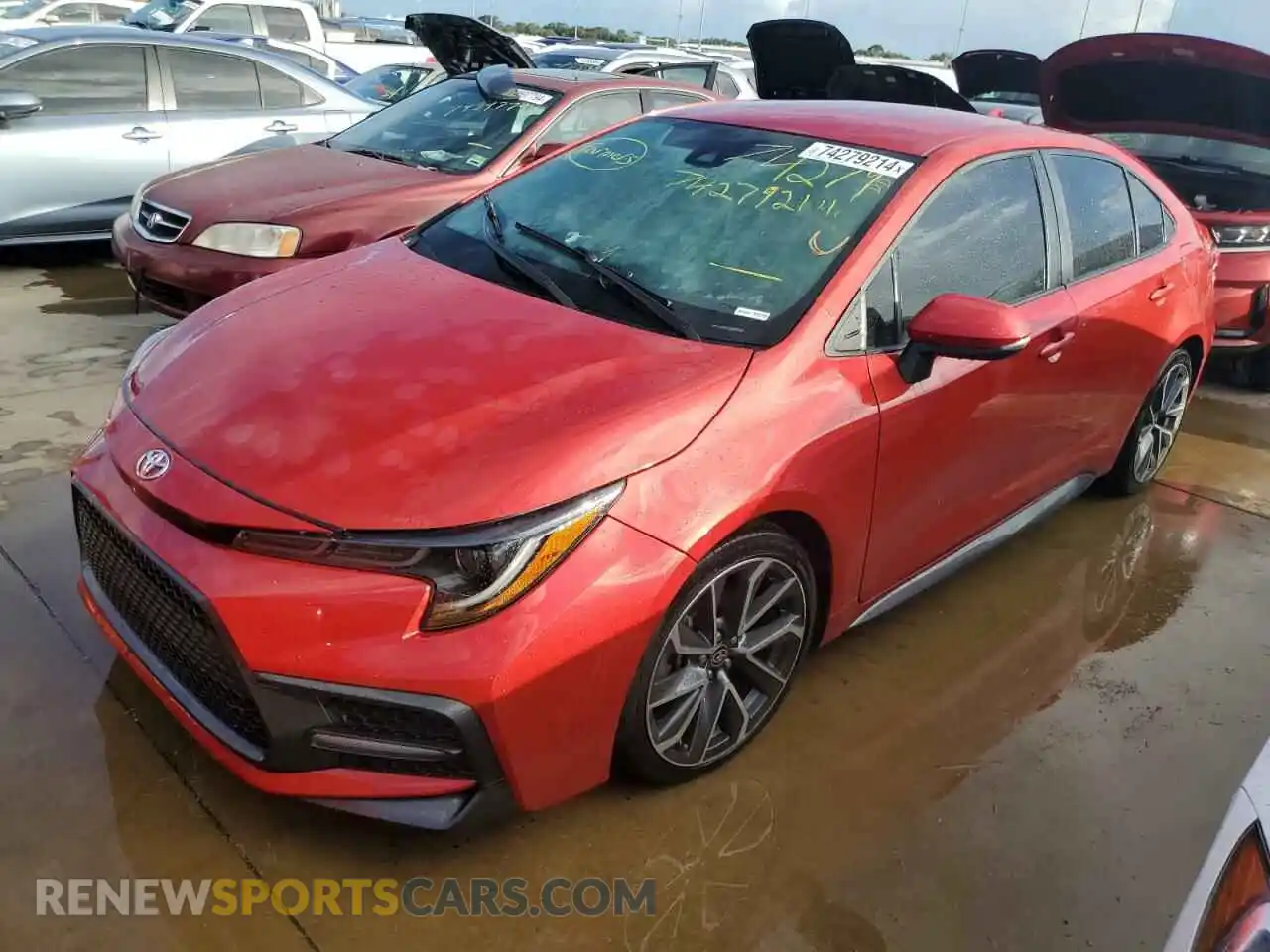 1 Photograph of a damaged car 5YFS4RCE9LP056327 TOYOTA COROLLA 2020