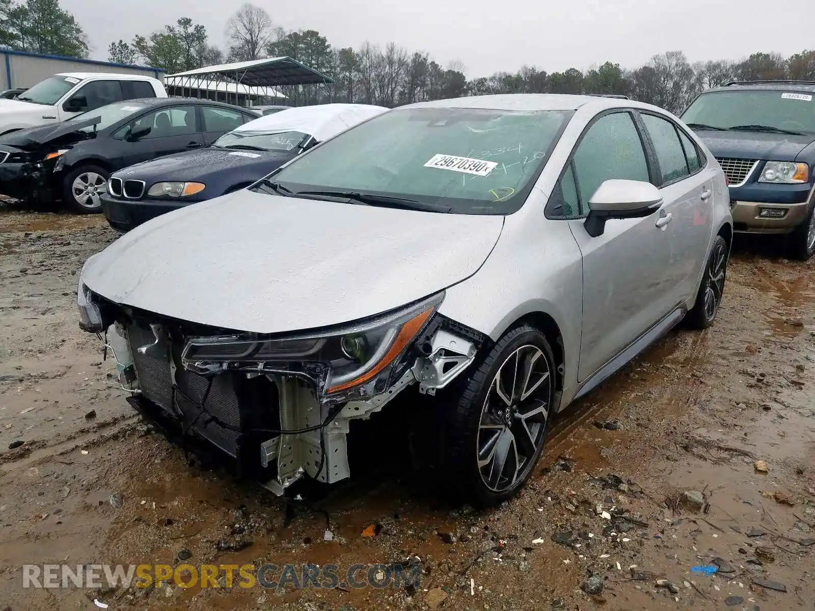2 Photograph of a damaged car 5YFS4RCEXLP026334 TOYOTA COROLLA 2020