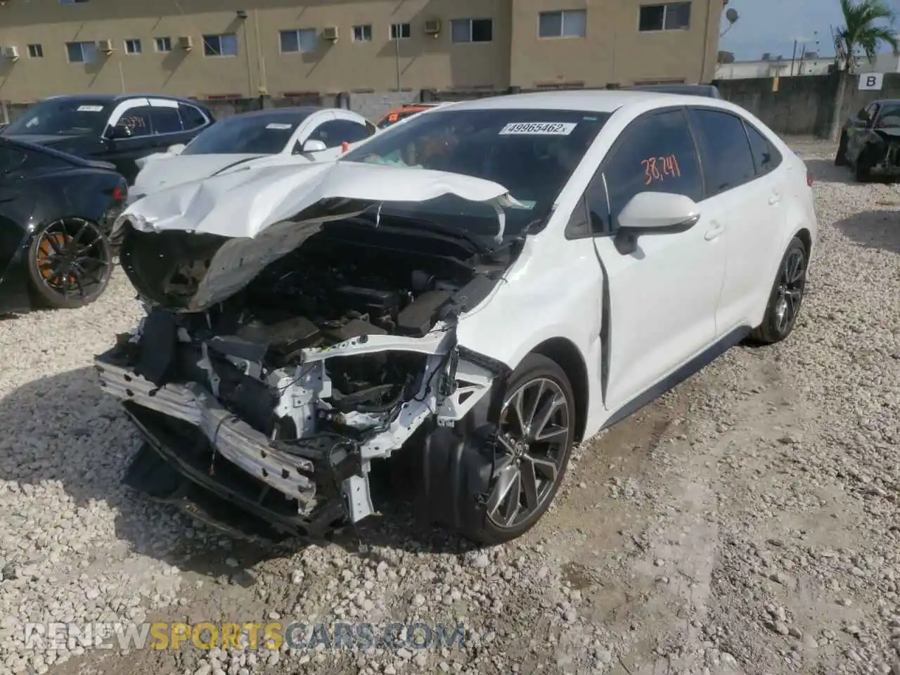 2 Photograph of a damaged car 5YFS4RCEXLP028584 TOYOTA COROLLA 2020