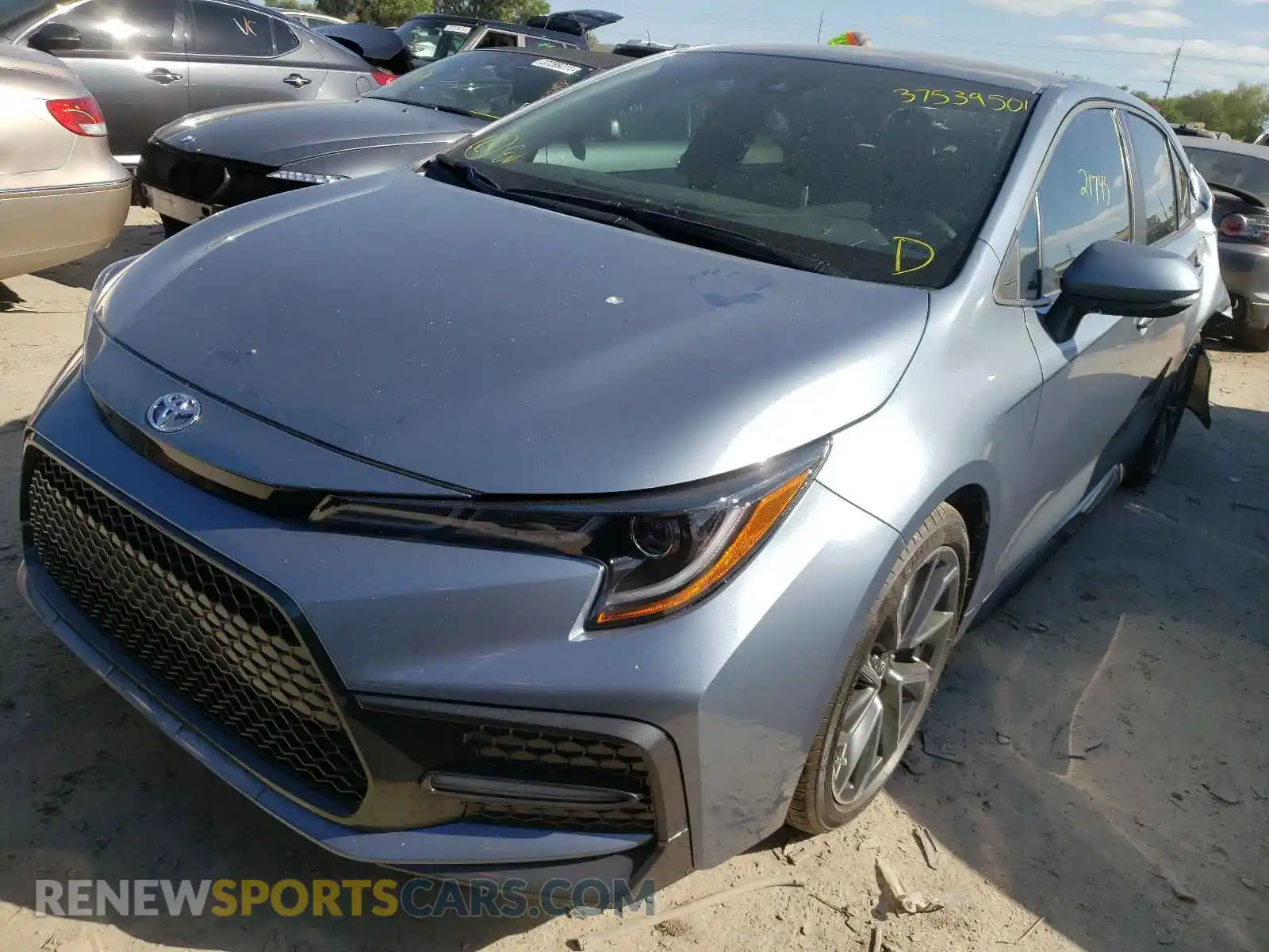 2 Photograph of a damaged car 5YFS4RCEXLP028813 TOYOTA COROLLA 2020