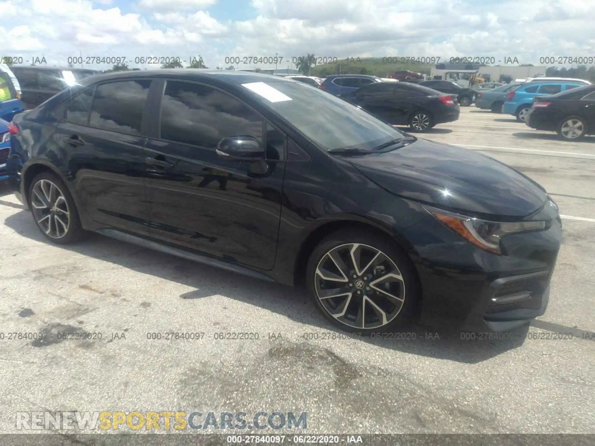 1 Photograph of a damaged car 5YFS4RCEXLP032134 TOYOTA COROLLA 2020