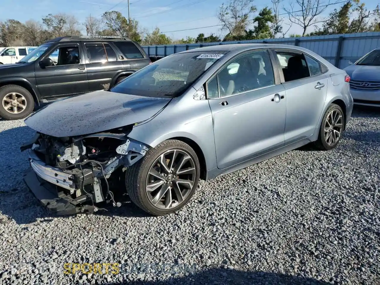 1 Photograph of a damaged car 5YFS4RCEXLP033753 TOYOTA COROLLA 2020
