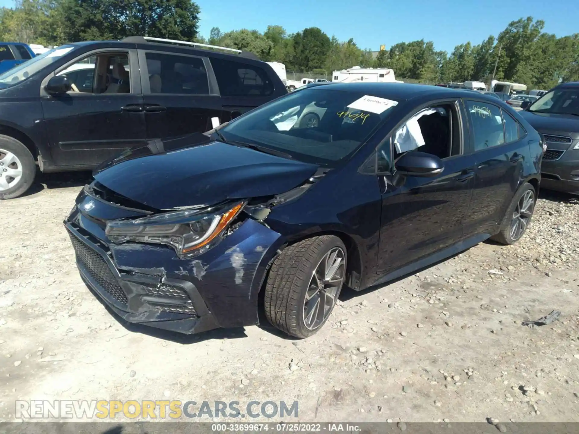 2 Photograph of a damaged car 5YFS4RCEXLP034157 TOYOTA COROLLA 2020