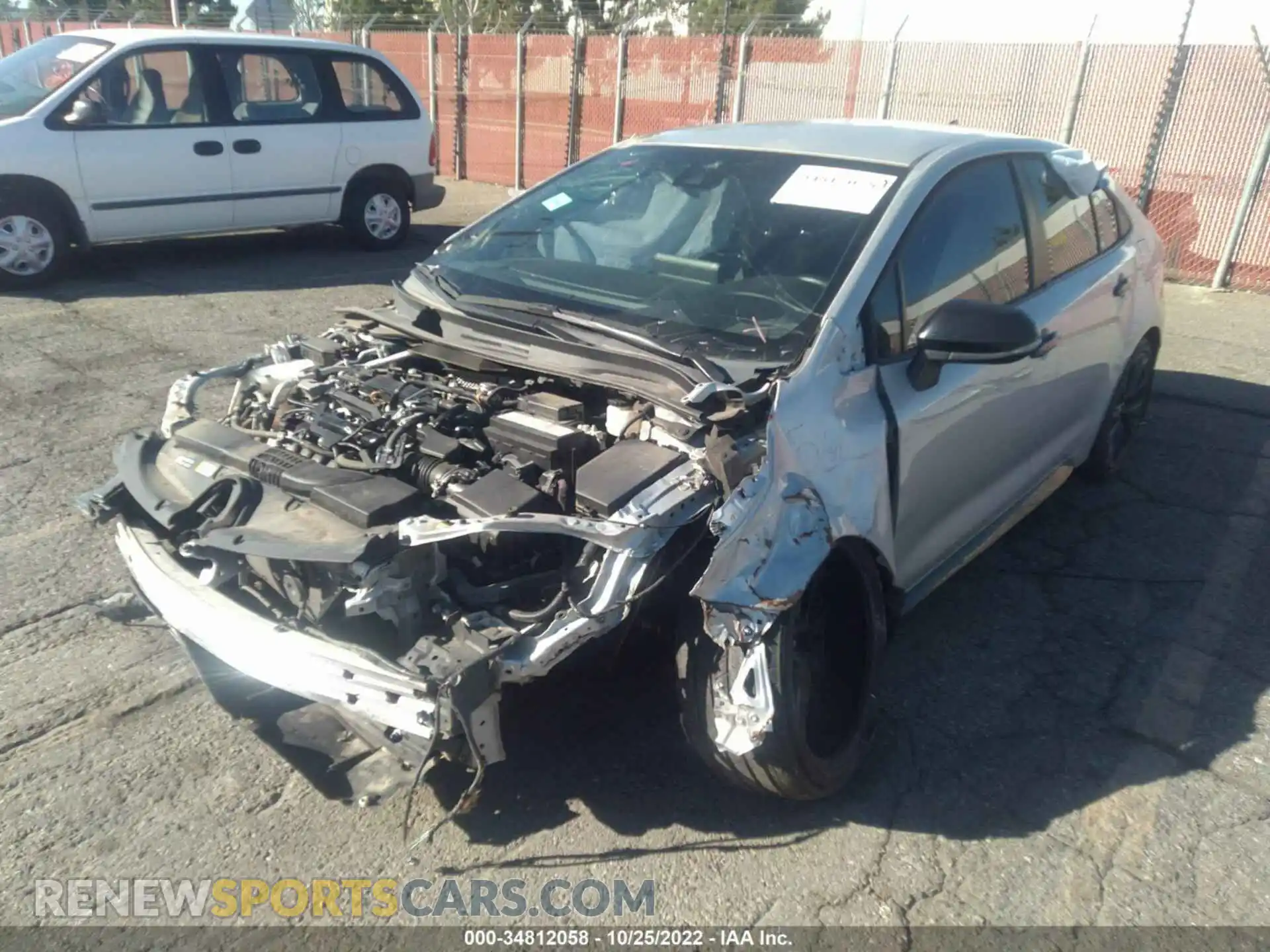 2 Photograph of a damaged car 5YFS4RCEXLP036507 TOYOTA COROLLA 2020