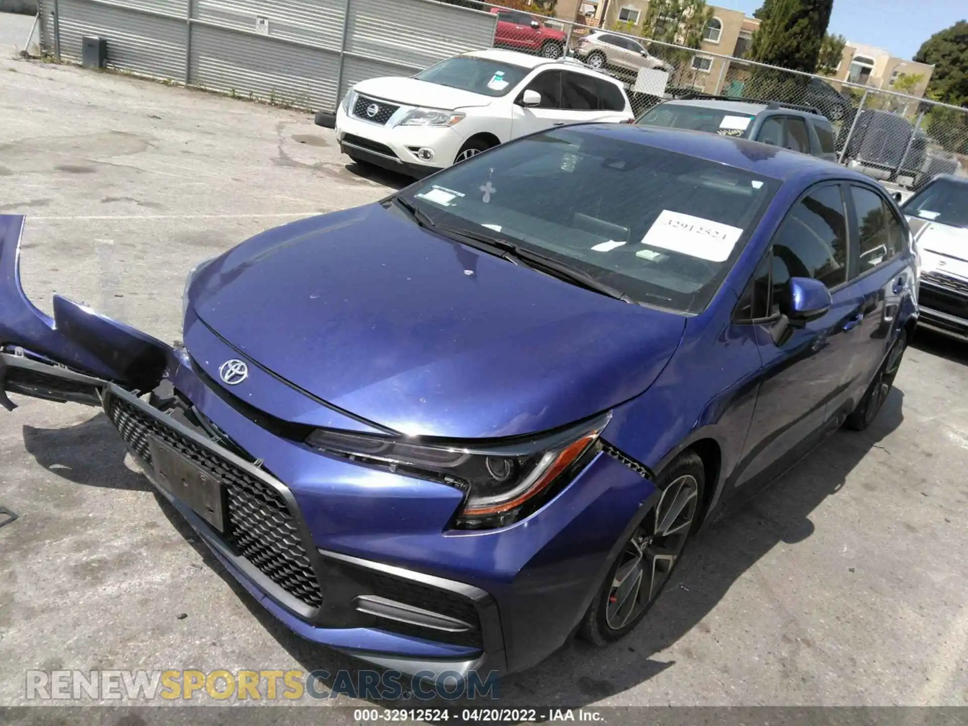 2 Photograph of a damaged car 5YFS4RCEXLP037141 TOYOTA COROLLA 2020