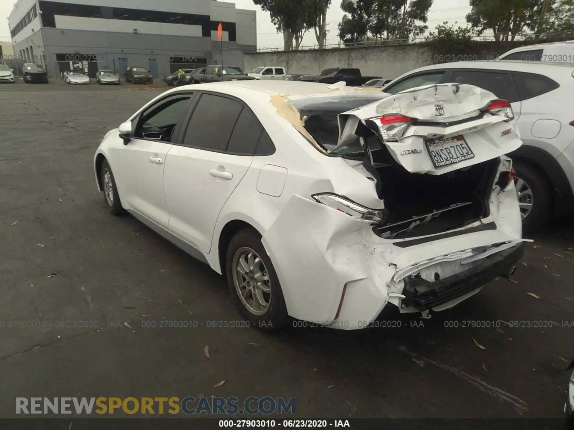 3 Photograph of a damaged car 5YFS4RCEXLP038418 TOYOTA COROLLA 2020