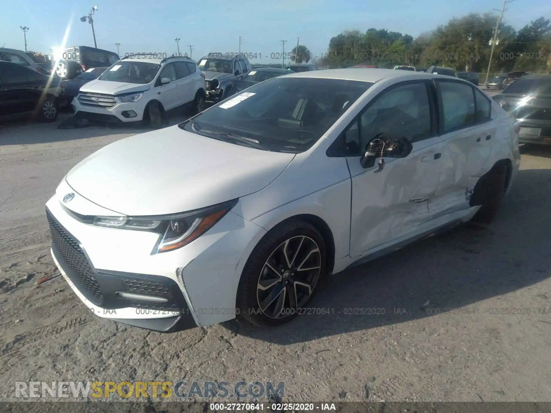 2 Photograph of a damaged car 5YFS4RCEXLP038631 TOYOTA COROLLA 2020