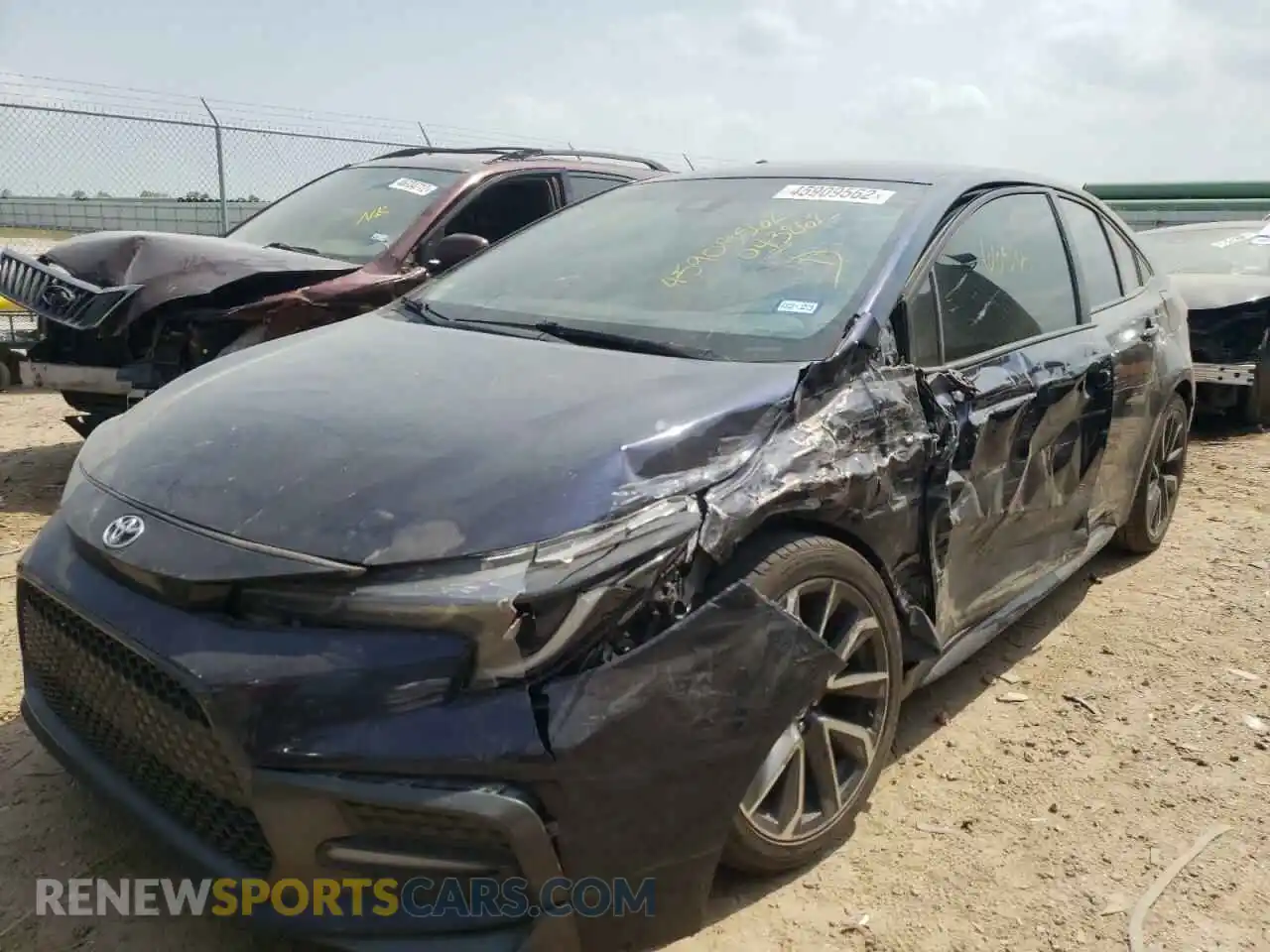 2 Photograph of a damaged car 5YFS4RCEXLP043862 TOYOTA COROLLA 2020