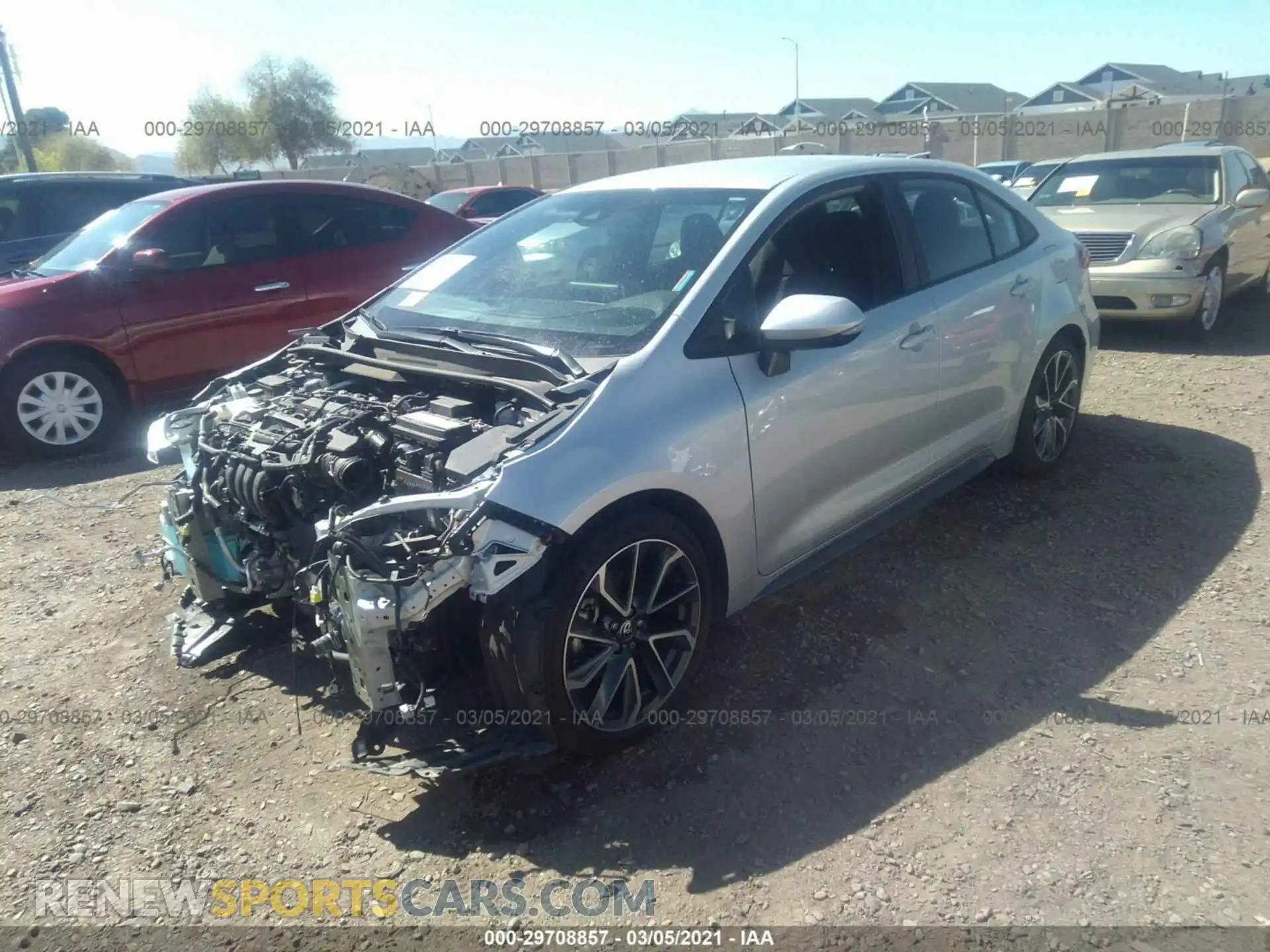 2 Photograph of a damaged car 5YFS4RCEXLP049113 TOYOTA COROLLA 2020
