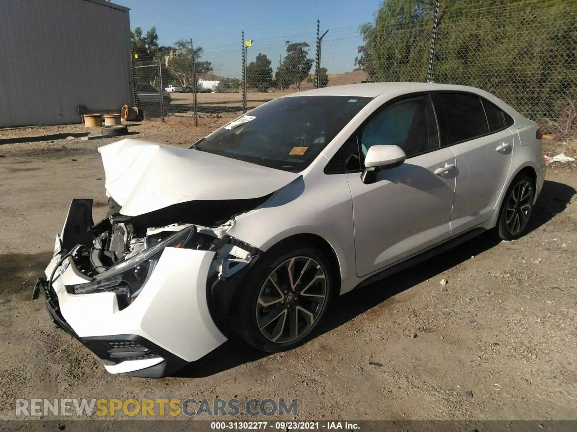 2 Photograph of a damaged car 5YFS4RCEXLP052934 TOYOTA COROLLA 2020