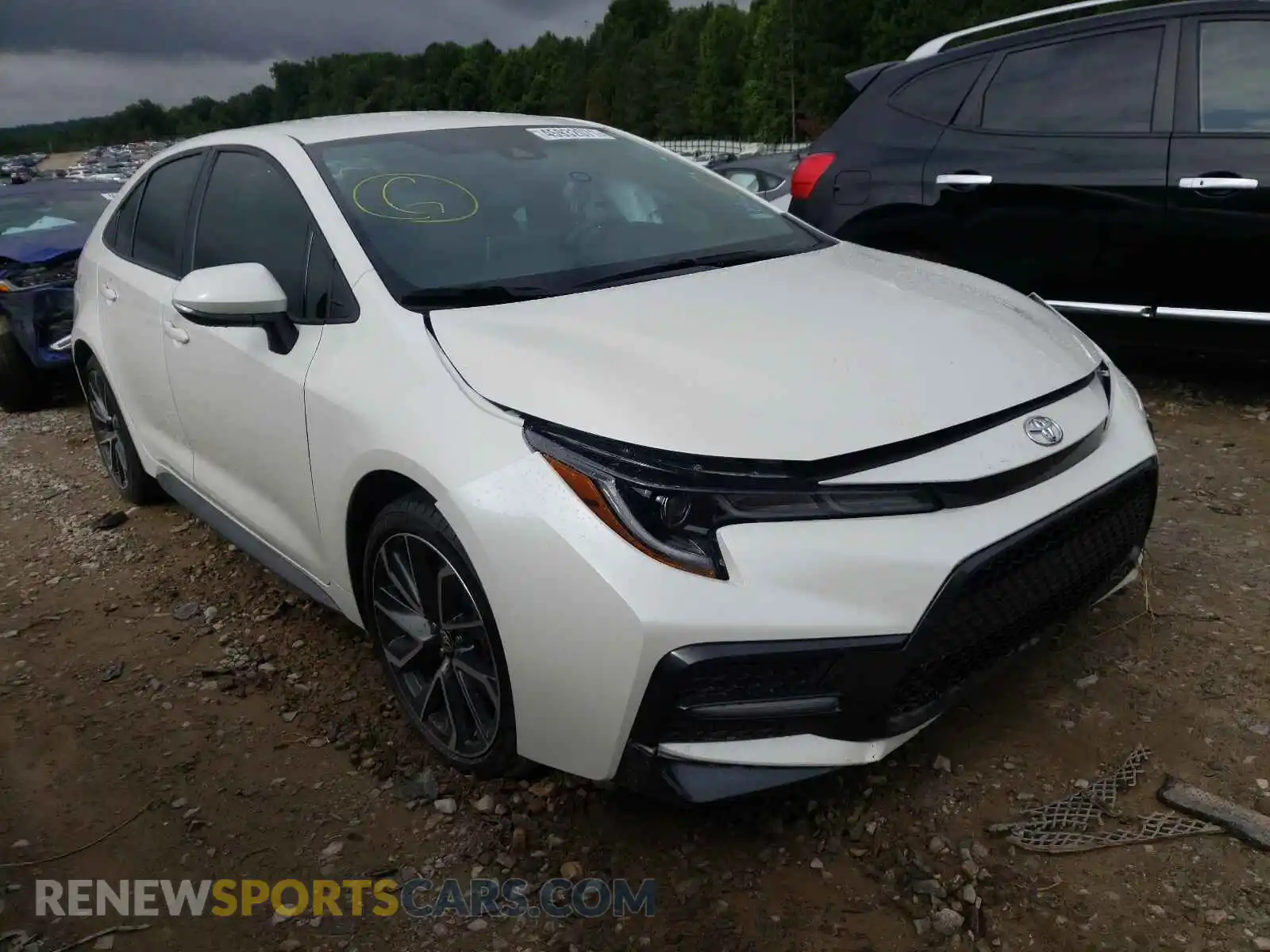 1 Photograph of a damaged car 5YFS4RCEXLP052982 TOYOTA COROLLA 2020