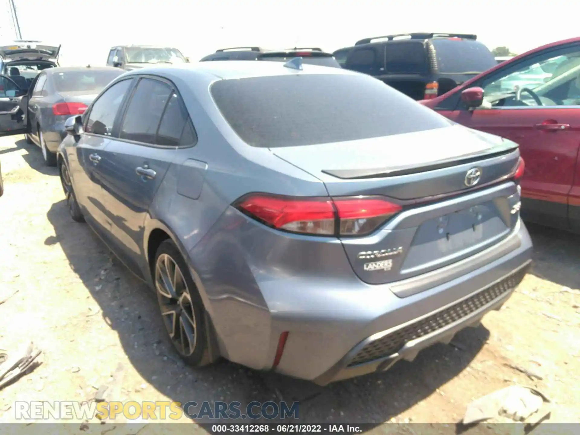 3 Photograph of a damaged car 5YFT4RCE0LP011314 TOYOTA COROLLA 2020