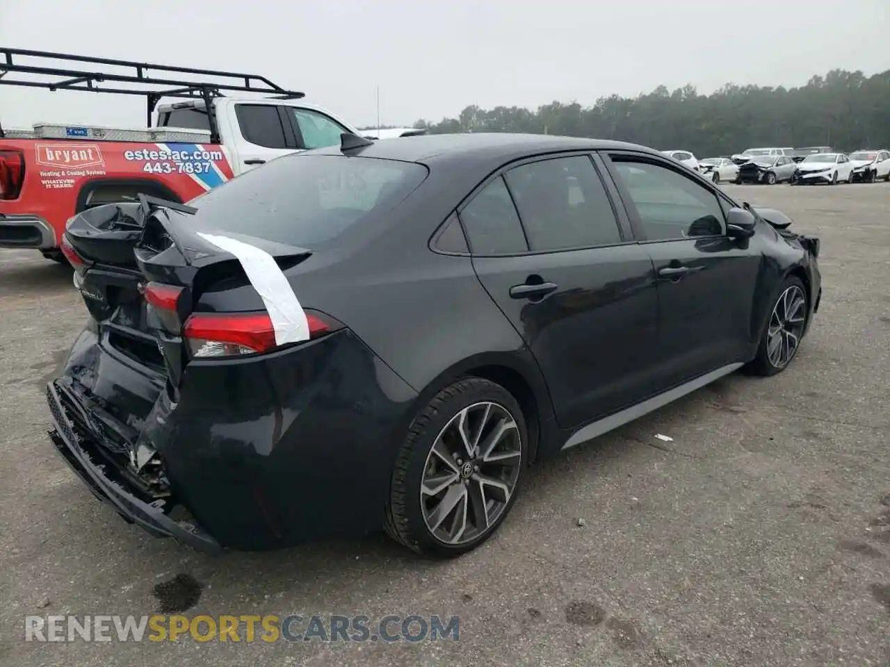 3 fotografías del automóvil dañado 5YFT4RCE0LP025701 TOYOTA COROLLA 2020
